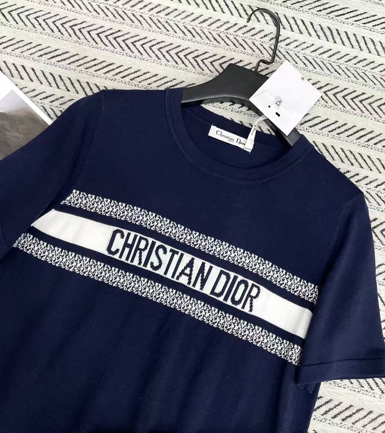 DIOR ウールレターセーターTシャツ【50％割引+送料無料】