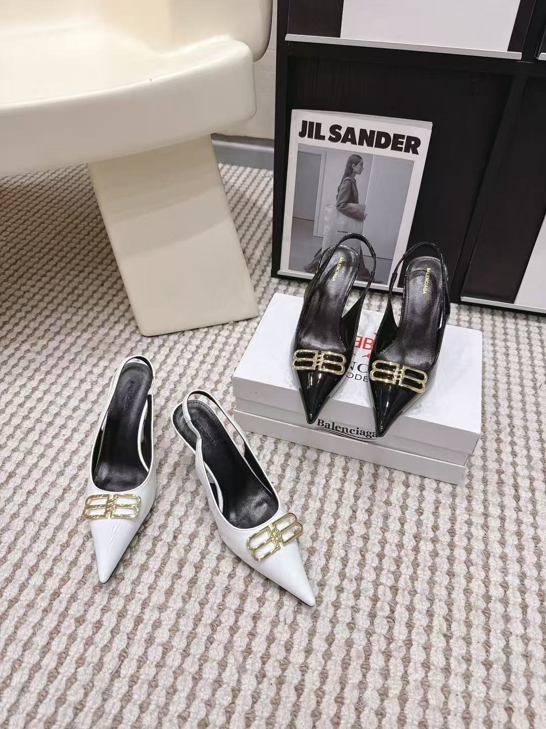 BALENC1AG 高品質パテントレザーハイヒール【50％割引+送料無料】