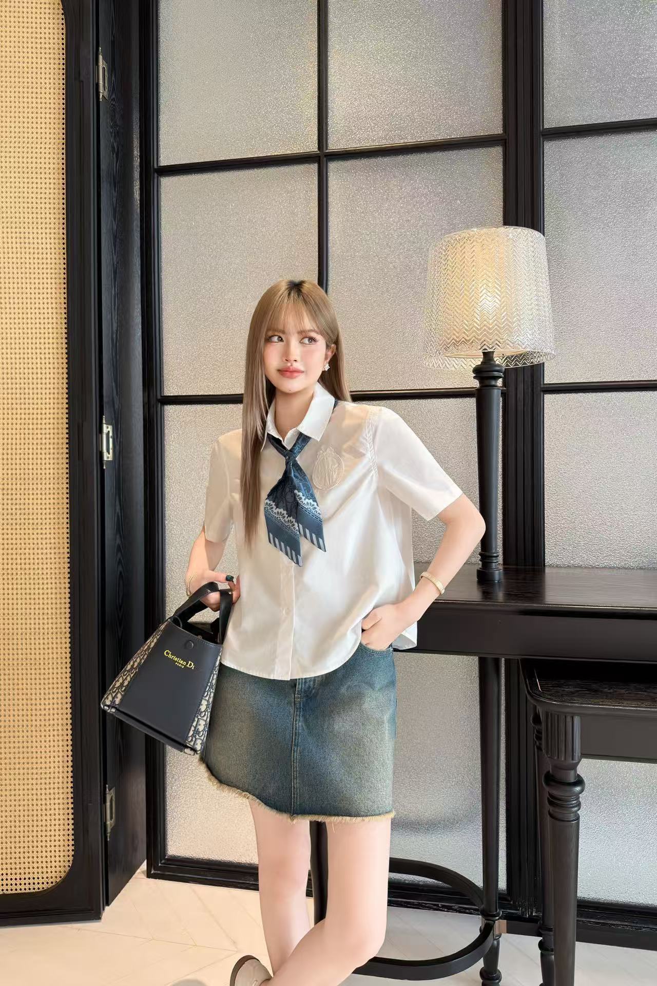 DI0Rネクタイとシャツ【50％割引+送料無料】