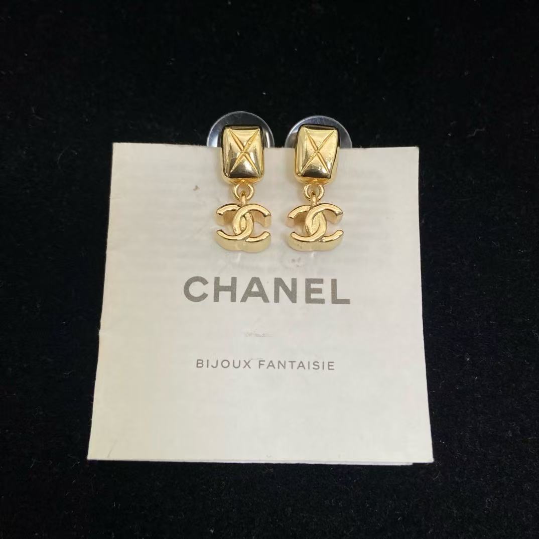 CHANE1 ダブルCクロスピアス【50％割引+送料無料】