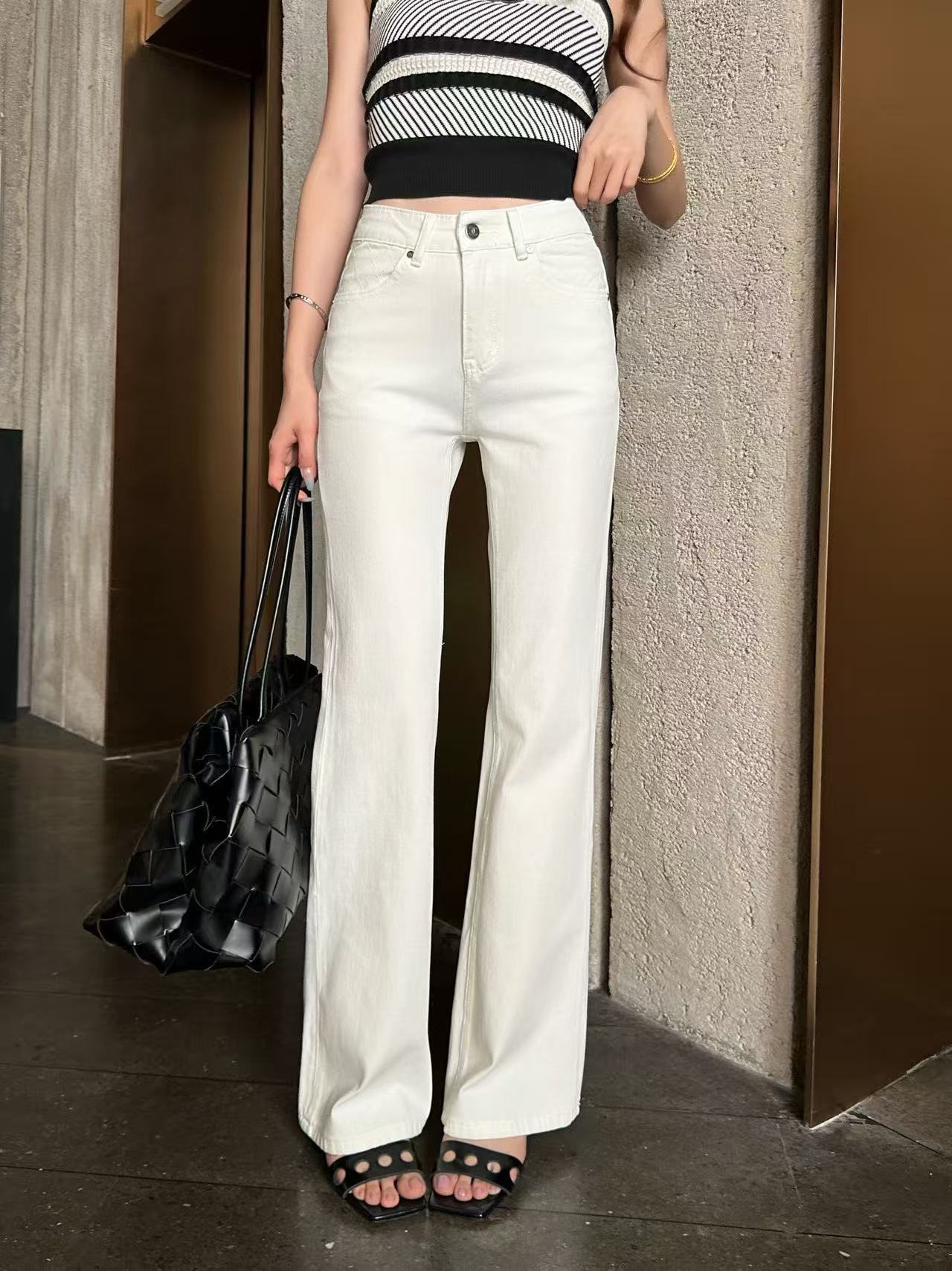 CHANE1 高品質ダブルCフレアパンツ【50％割引+送料無料】