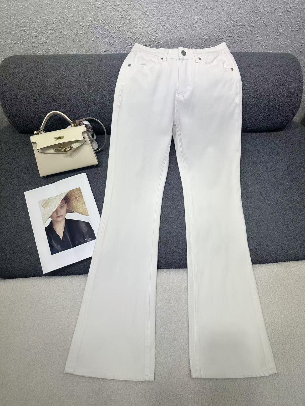 CHANE1 高品質ダブルCフレアパンツ【50％割引+送料無料】