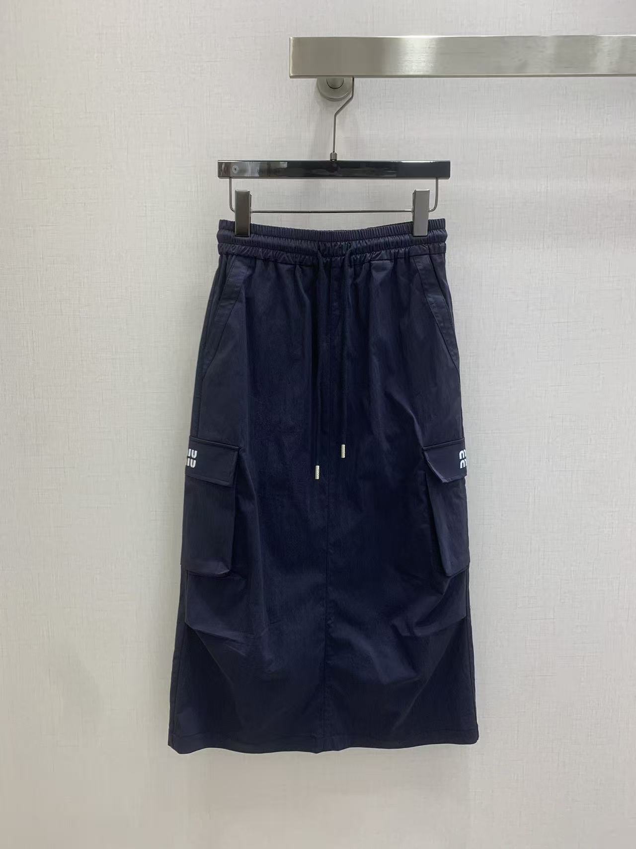 M1UM1U ウエストゴム入りミディスカート【50％割引+送料無料】