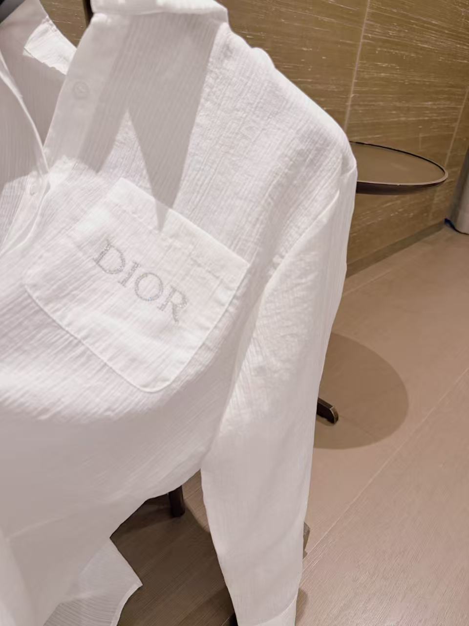 DIOR シアーレタリングシャツ【50％割引+送料無料】