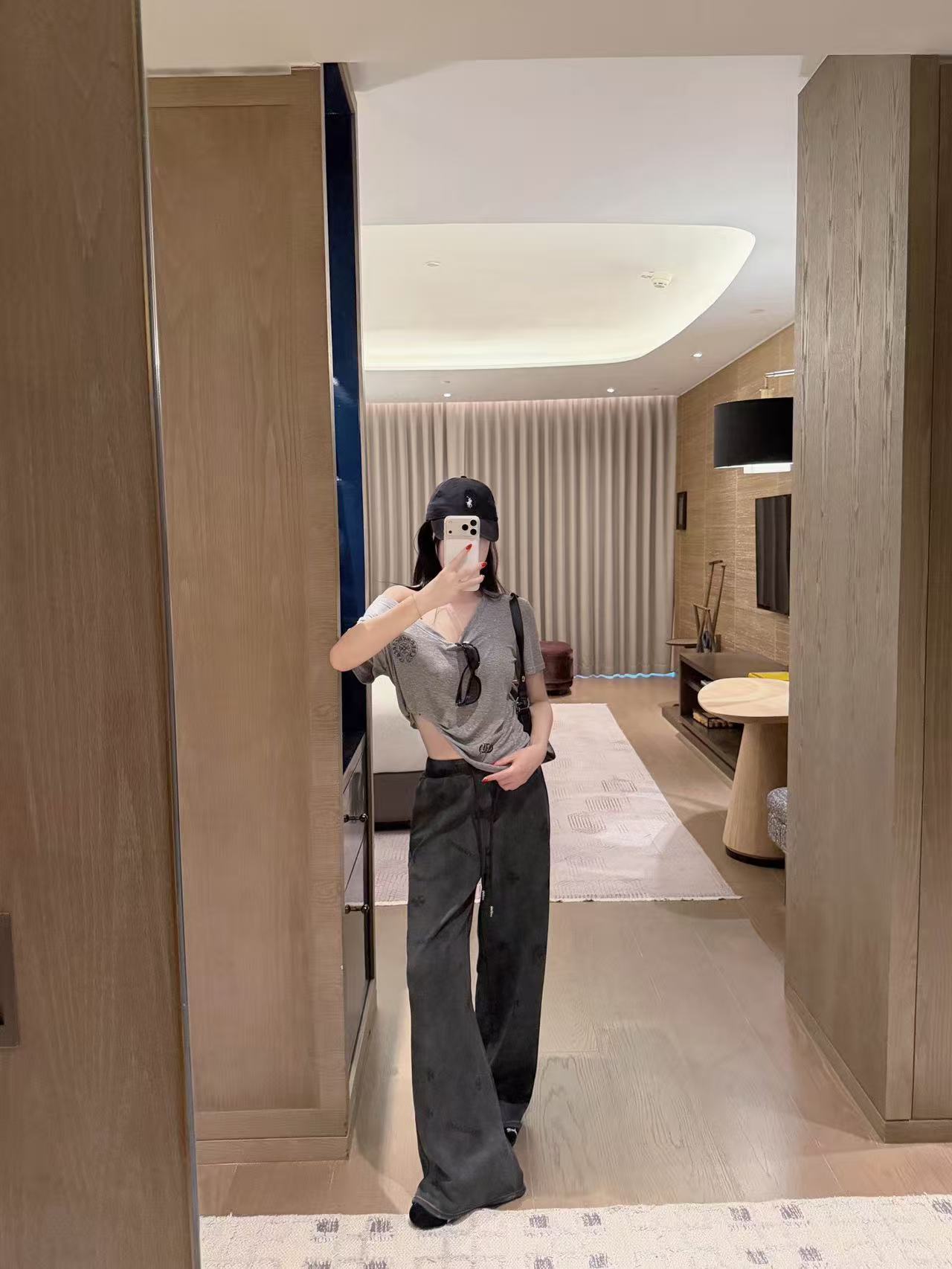 Chr0me Hearts柄入りカジュアルパンツ【50％割引+送料無料】