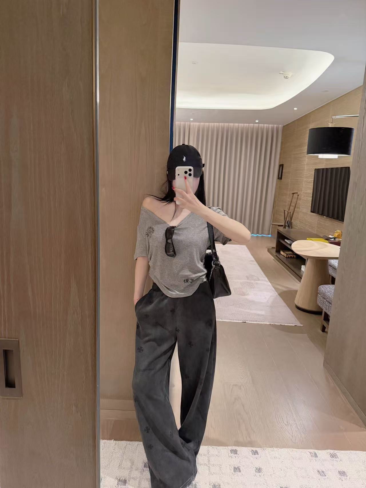 Chr0me Hearts柄入りカジュアルパンツ【50％割引+送料無料】