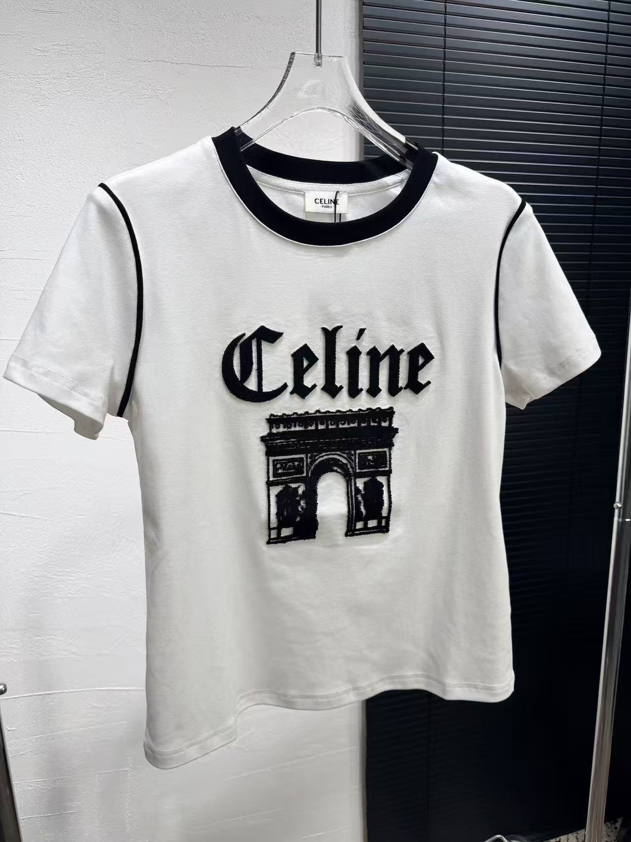 CEL1NE カラーブロックレターTシャツ【50％割引+送料無料】