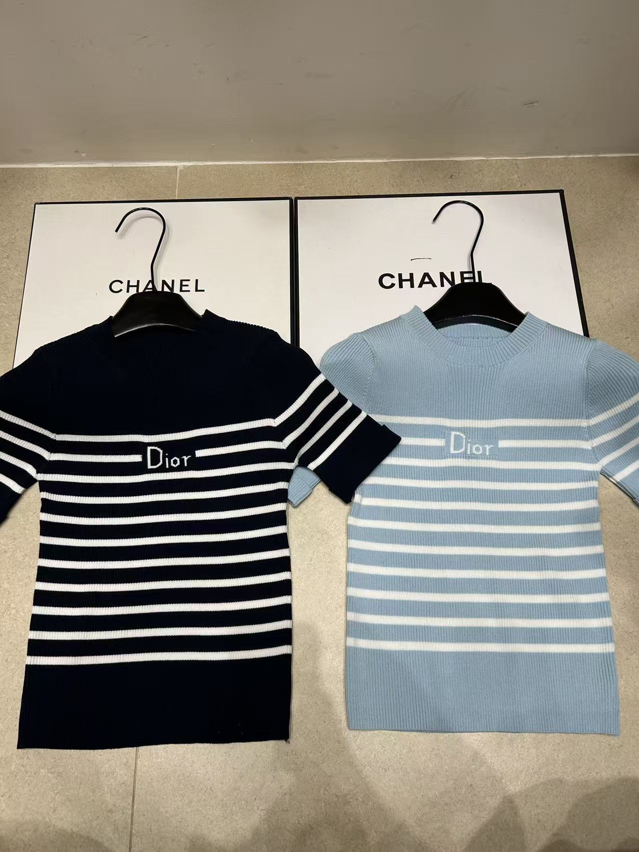 DIOR CDレター・ストライプ セーター【50％割引+送料無料】