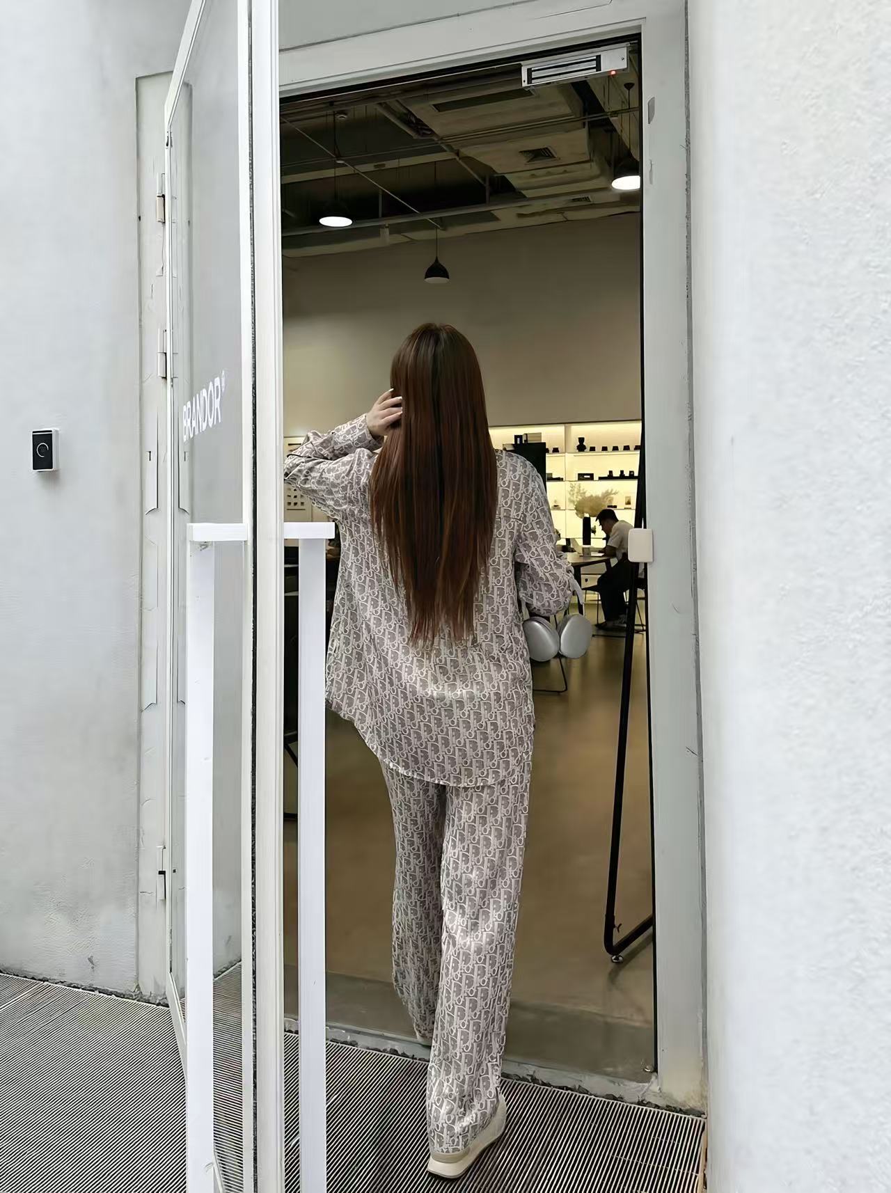 DIOR プリントシャツ＆トラウザーズ 2ピースセット【50％割引+送料無料】