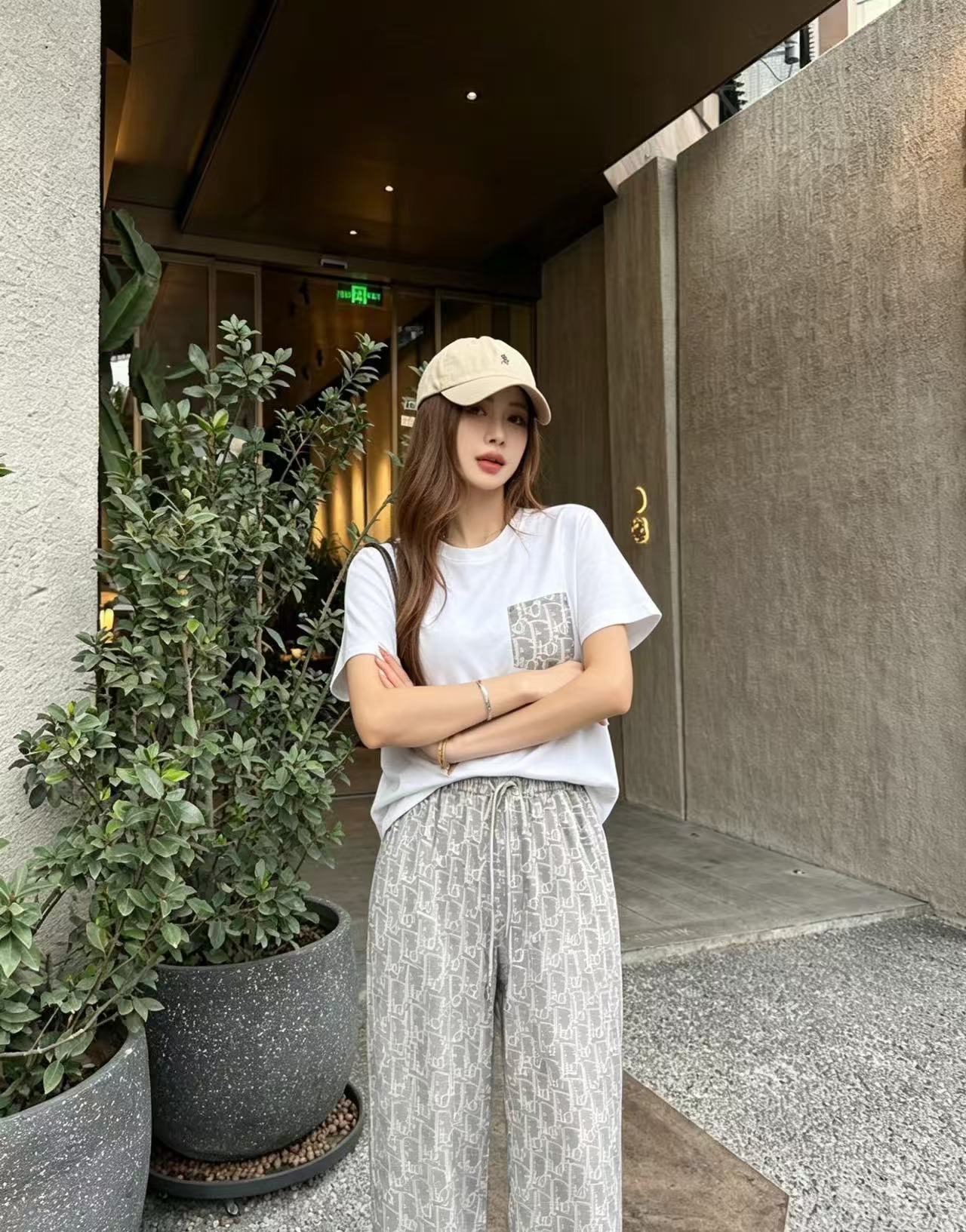 DI0R口袋T恤+长裤两件套【50％割引+送料無料】