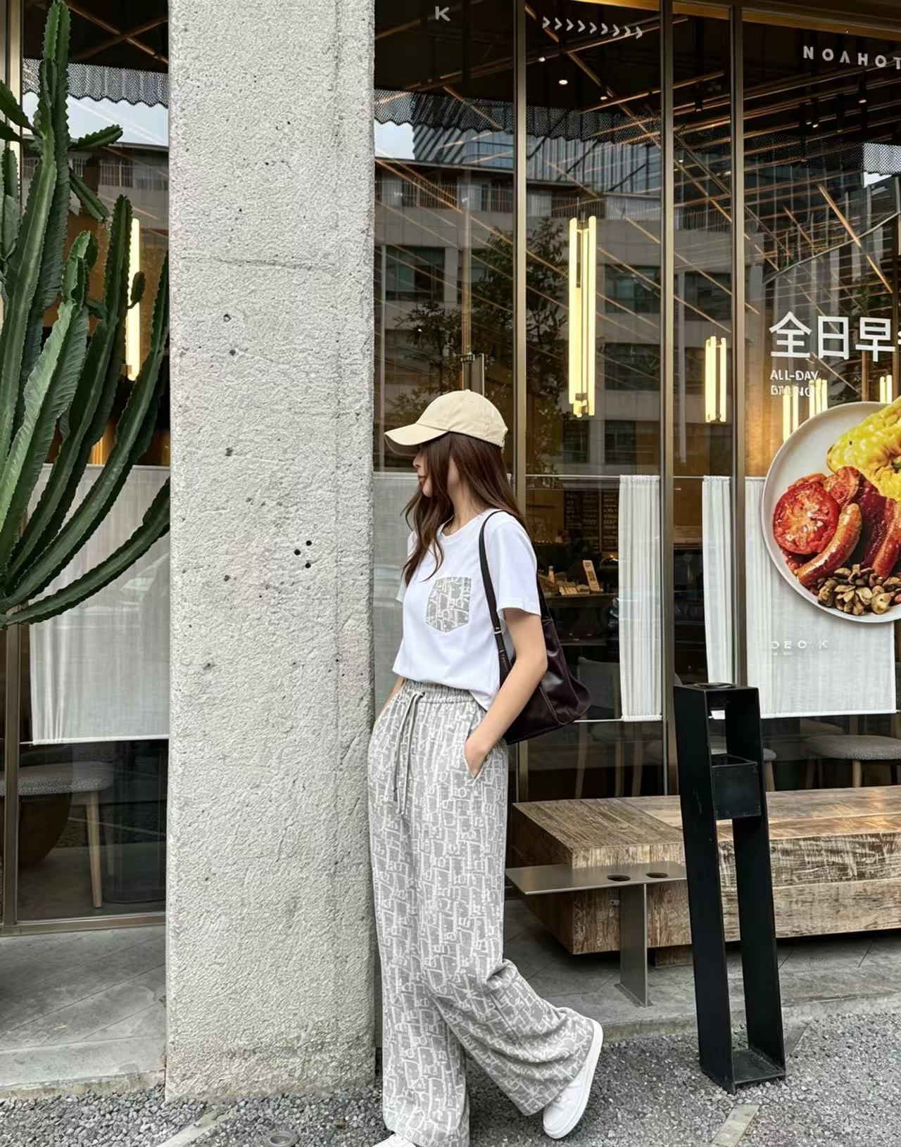 DI0R口袋T恤+长裤两件套【50％割引+送料無料】