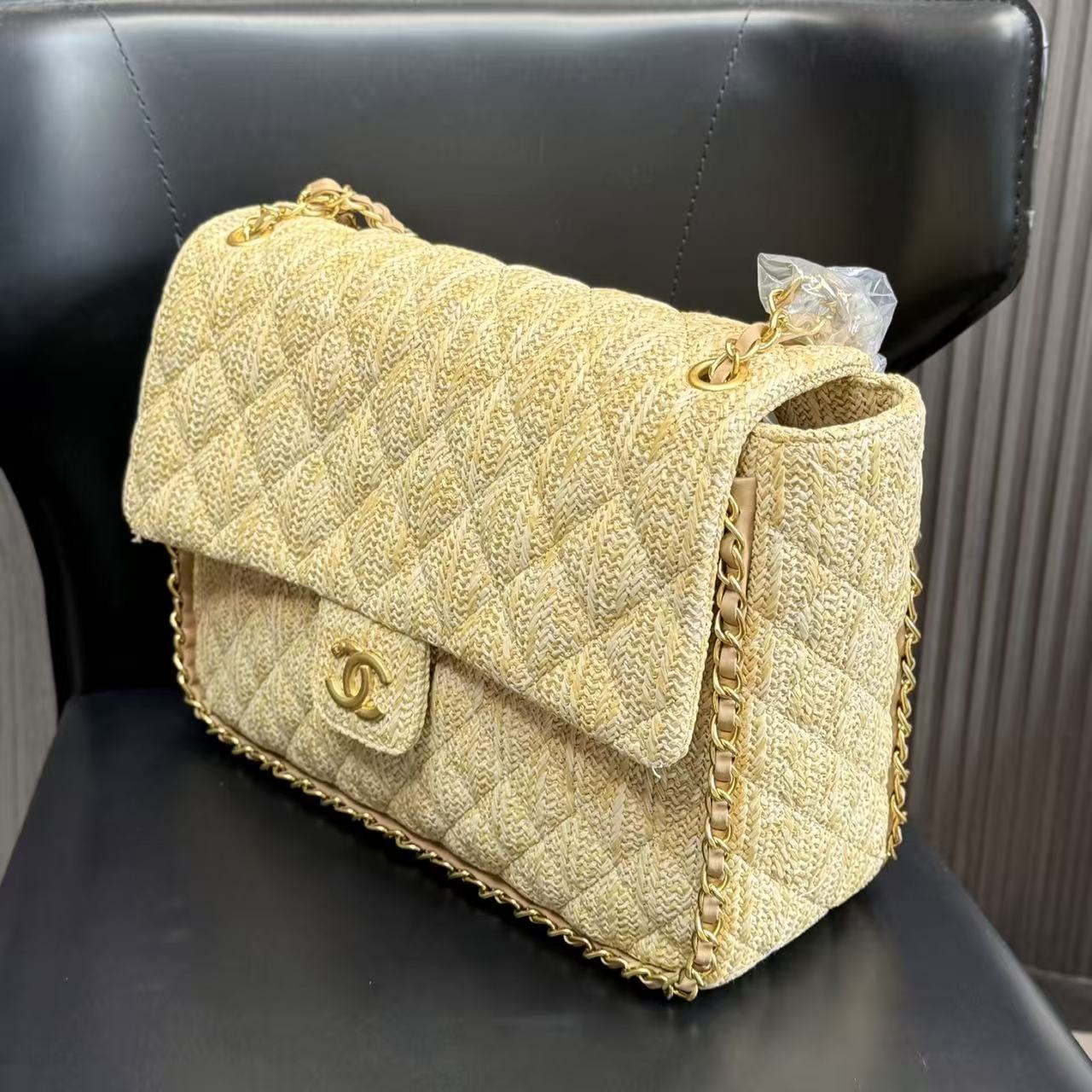 CHANE1 編み込みチェーンバッグ【50％割引+送料無料】