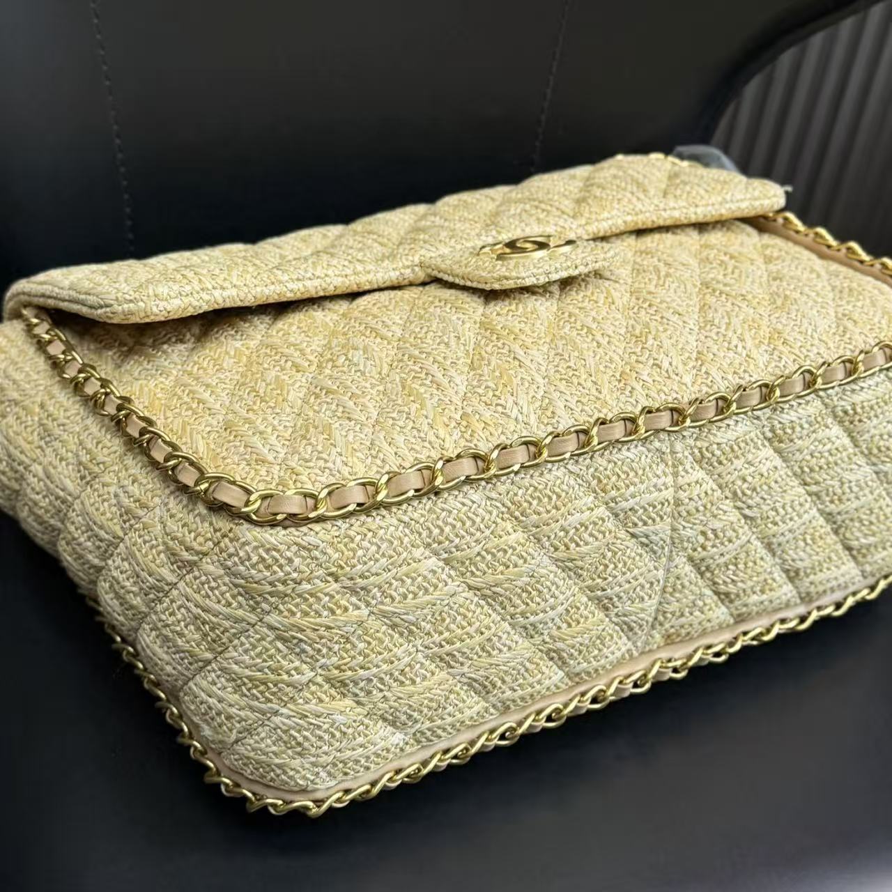 CHANE1 編み込みチェーンバッグ【50％割引+送料無料】