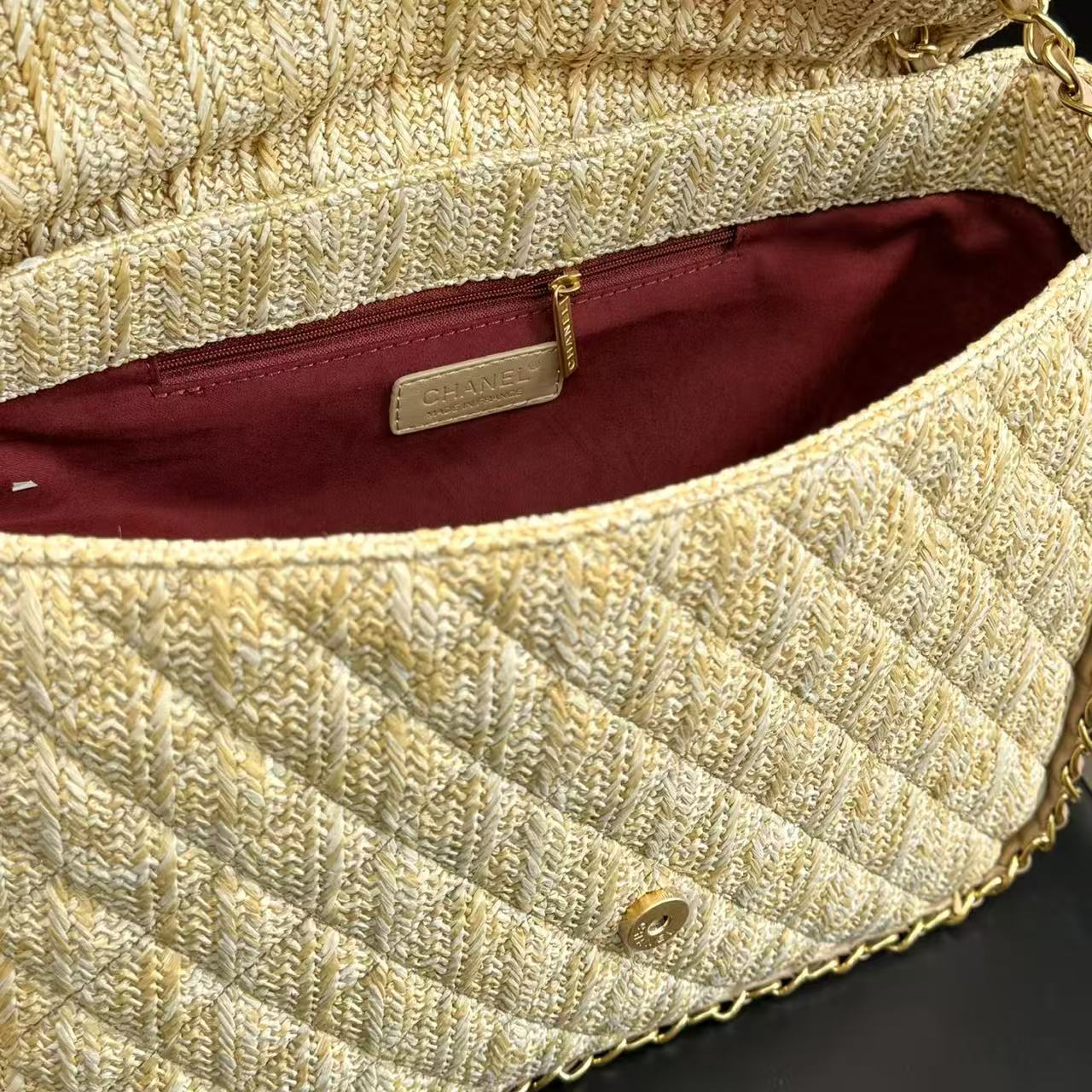 CHANE1 編み込みチェーンバッグ【50％割引+送料無料】