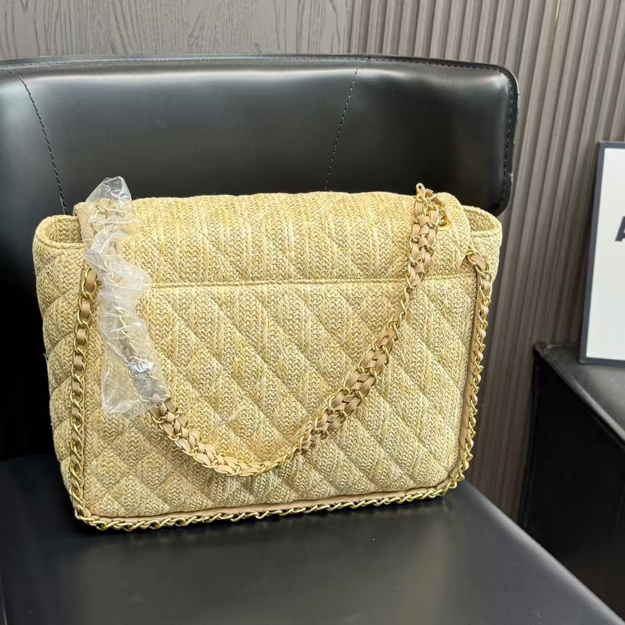 CHANE1 編み込みチェーンバッグ【50％割引+送料無料】