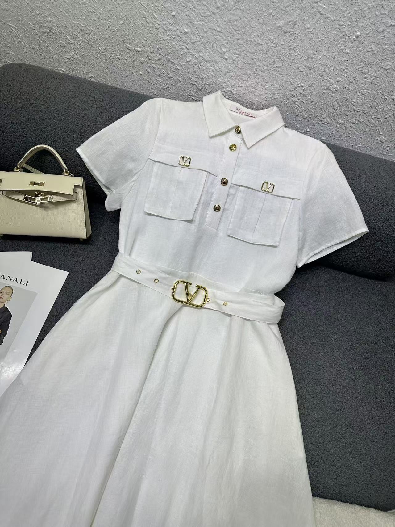 VALENT1NO 高品質2ポケットワンピース【50％割引+送料無料】