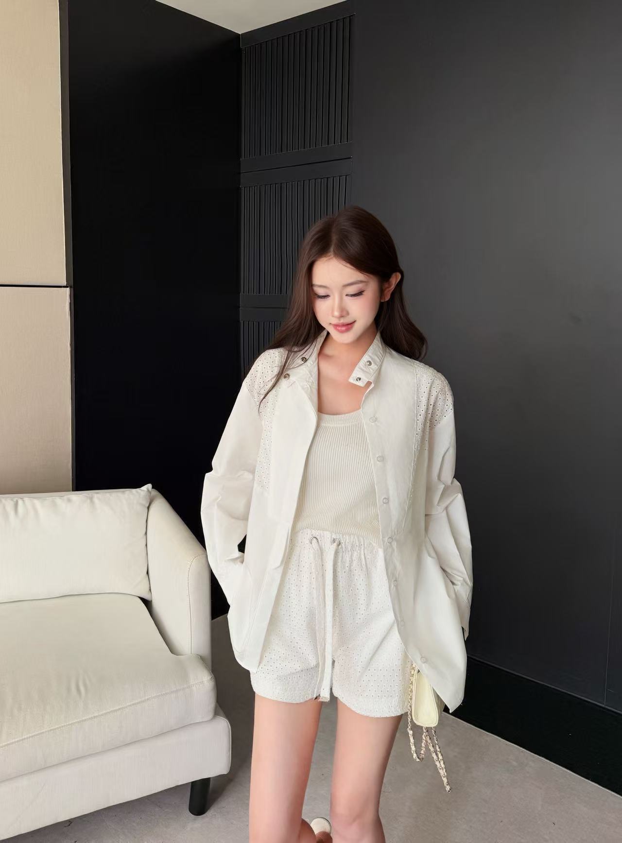 MONCLER 高品質シャツ＆ショートパンツ 2点セット【50％割引+送料無料】