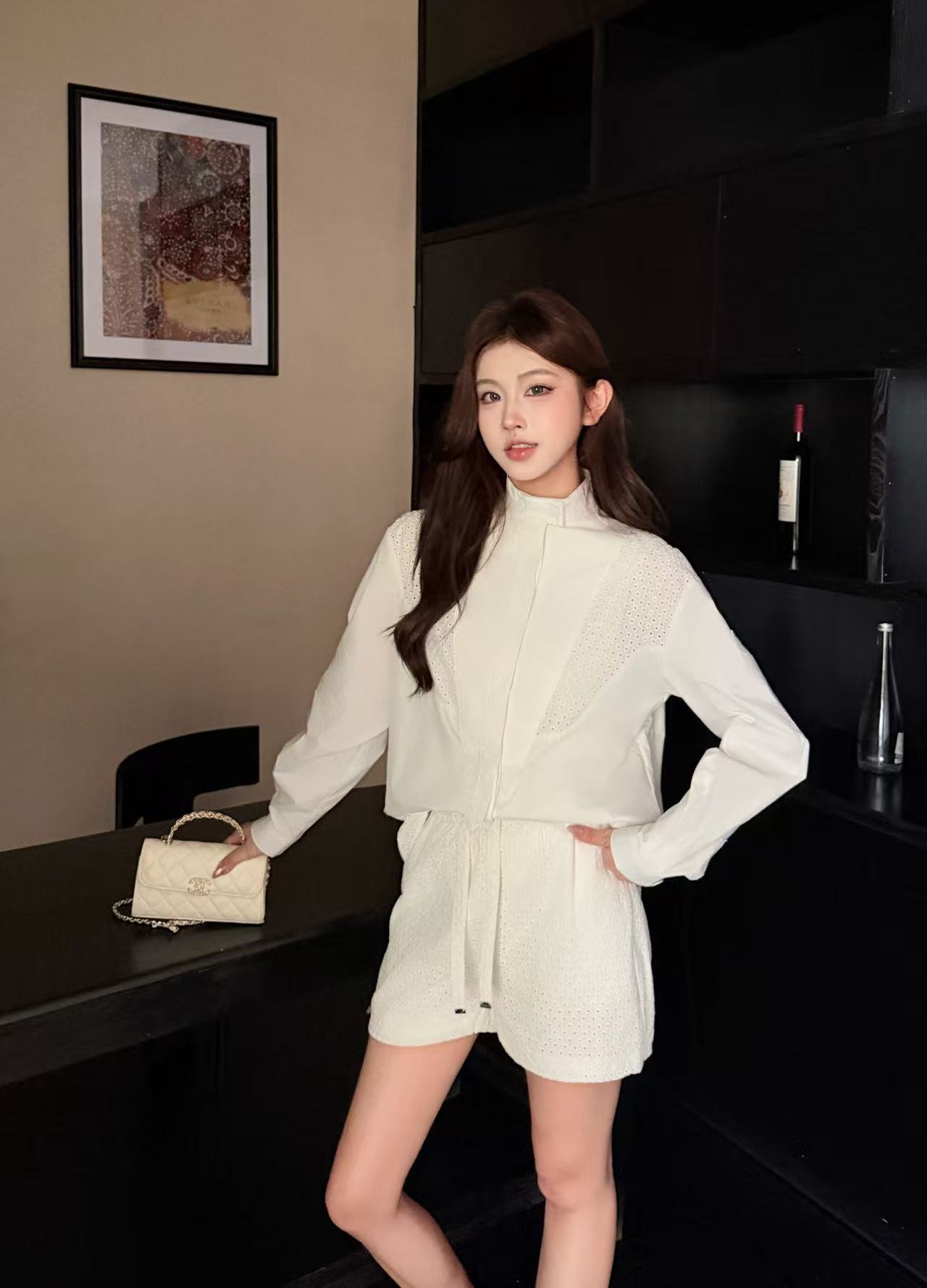 MONCLER 高品質シャツ＆ショートパンツ 2点セット【50％割引+送料無料】