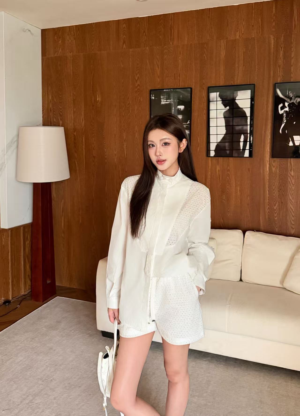 MONCLER 高品質シャツ＆ショートパンツ 2点セット【50％割引+送料無料】