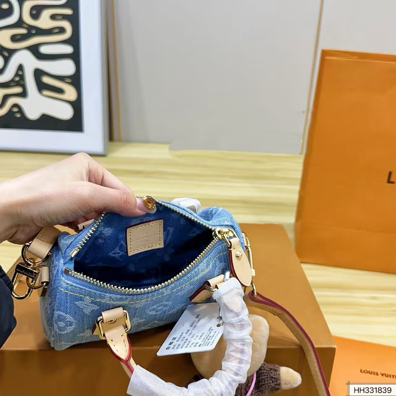 LV デニムハンドバッグ【50％割引+送料無料】