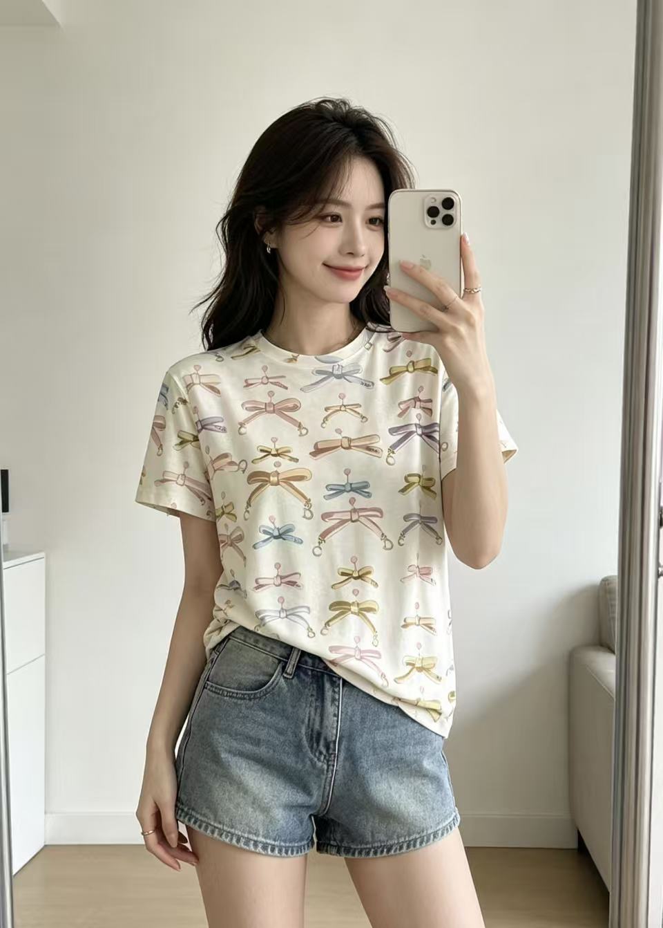 DI0R蝶柄Tシャツ【50％割引+送料無料】