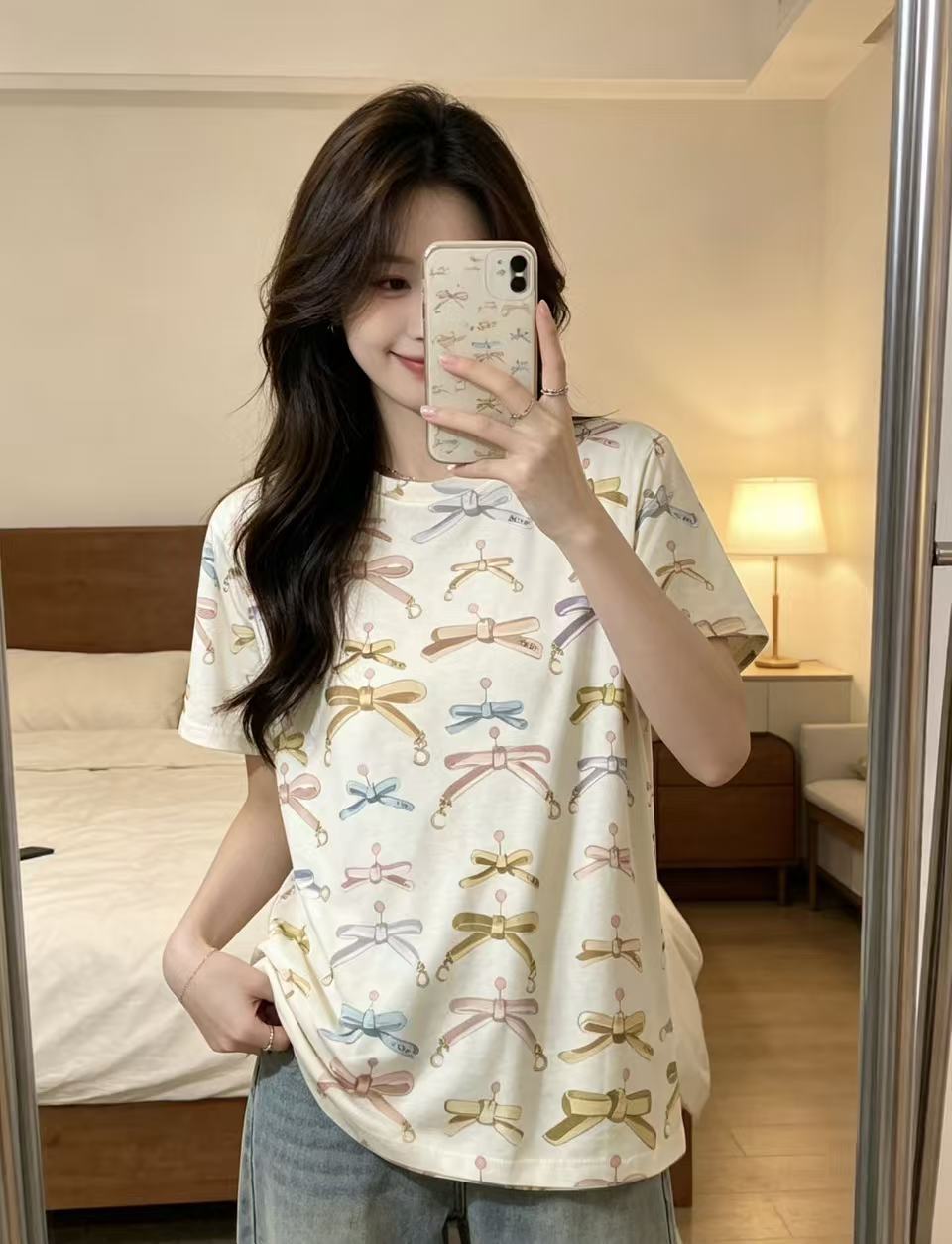 DI0R蝶柄Tシャツ【50％割引+送料無料】