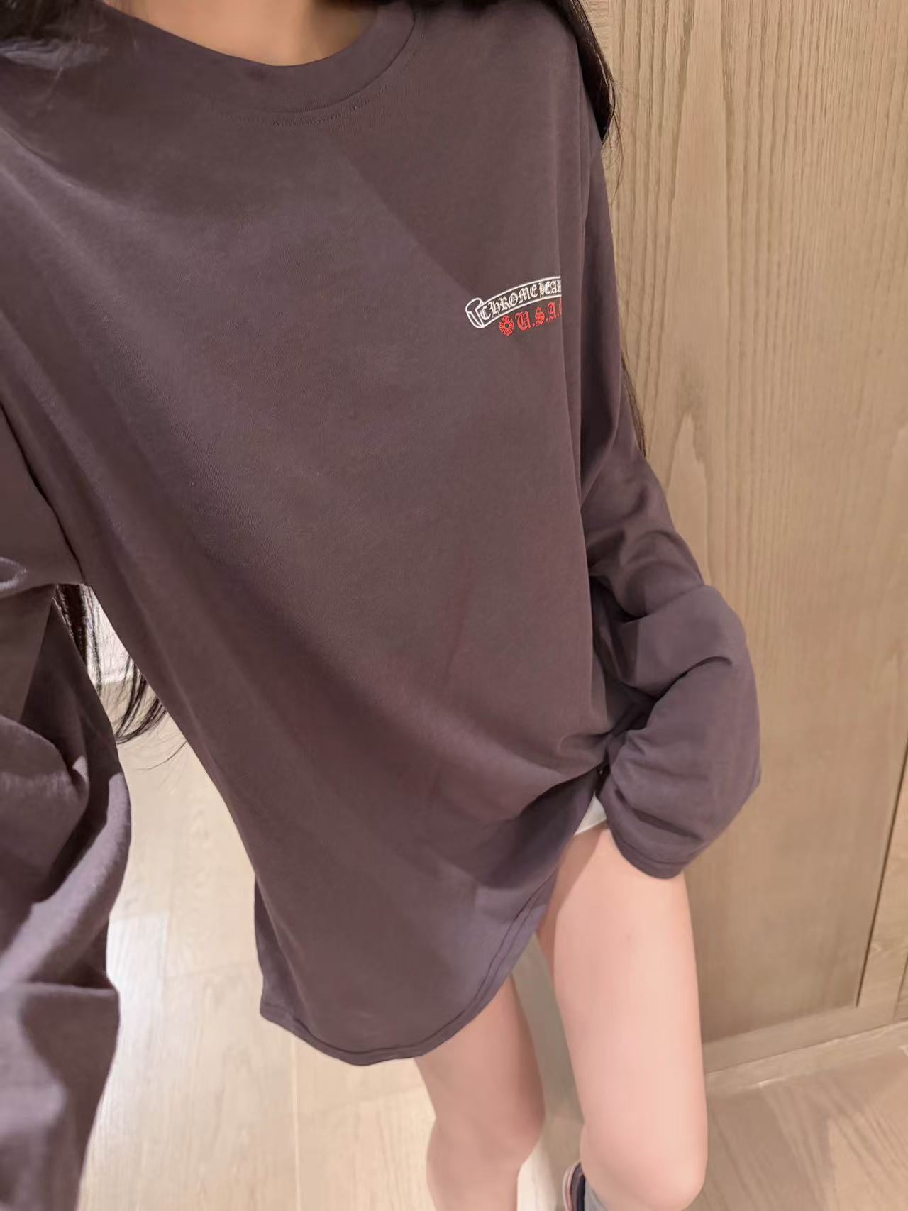 Chr0me Heartsクラック柄プリント 日焼け防止Tシャツ【50％割引+送料無料】