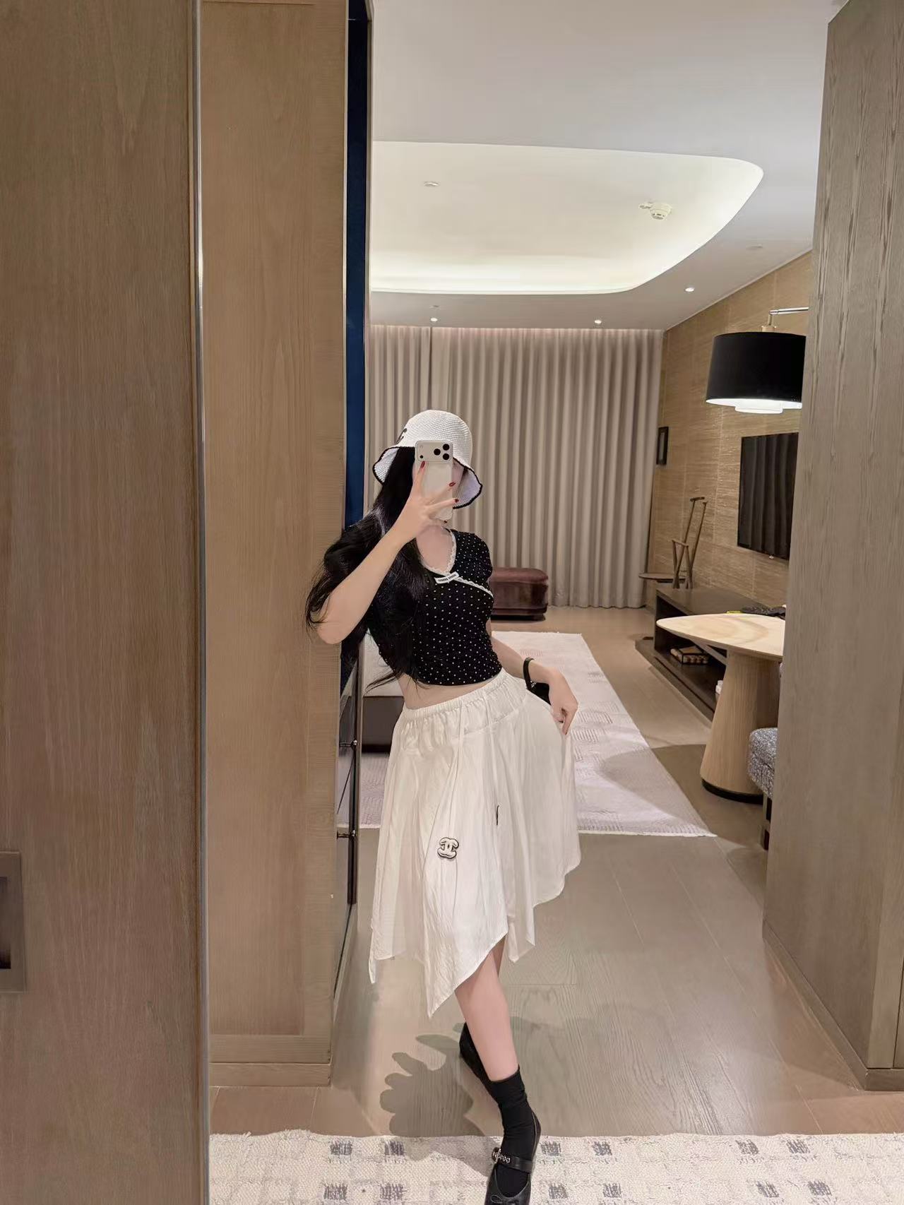 CHANE1 ダブルCイレギュラースカート【50％割引+送料無料】