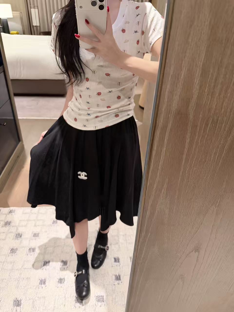 CHANE1 ダブルCイレギュラースカート【50％割引+送料無料】