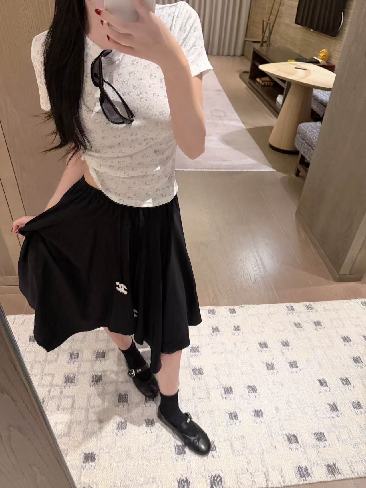 CHANE1 ダブルCイレギュラースカート【50％割引+送料無料】