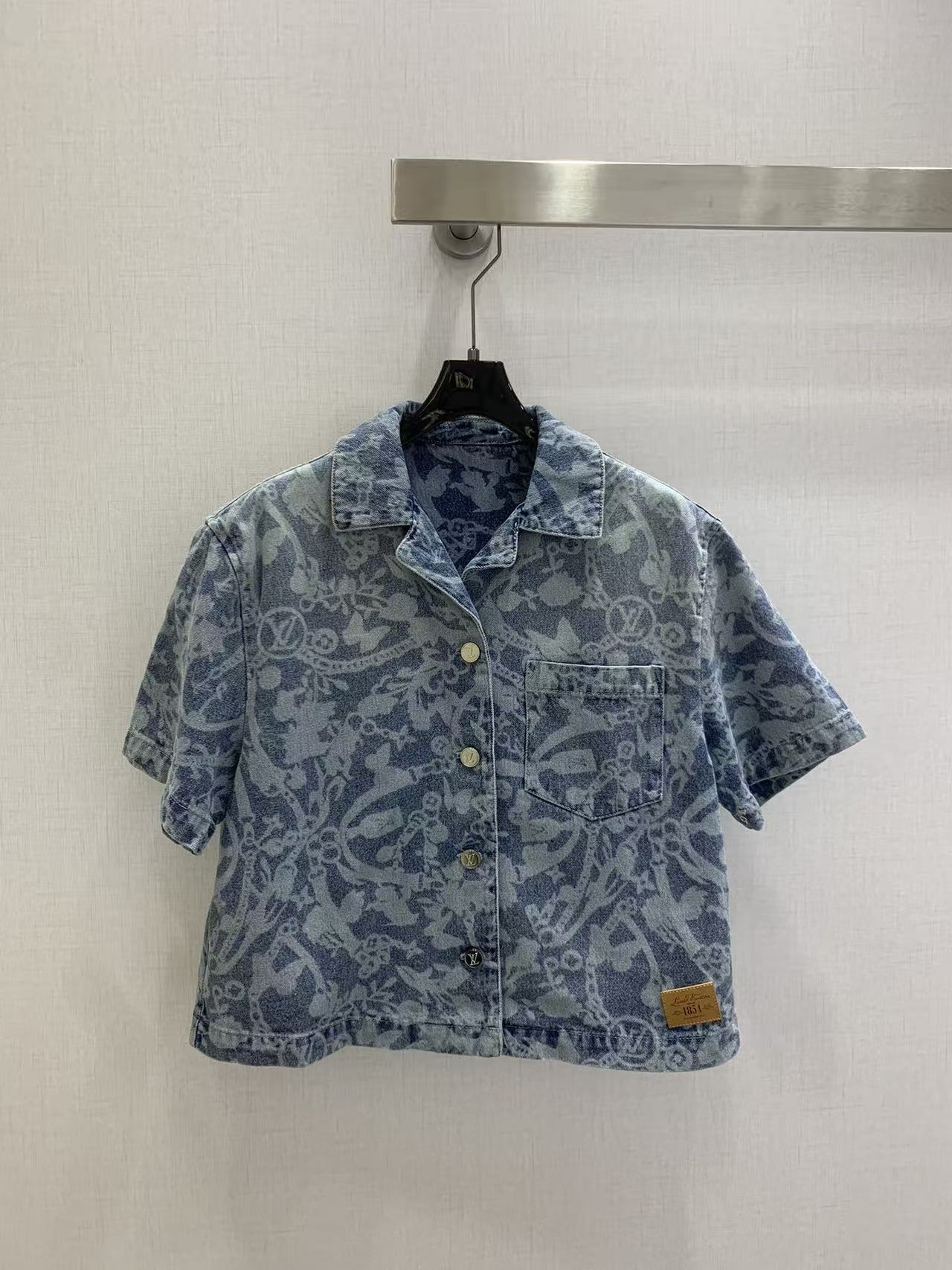 LVプリント デニムスカート＆ジャケット 2点セット【50％割引+送料無料】