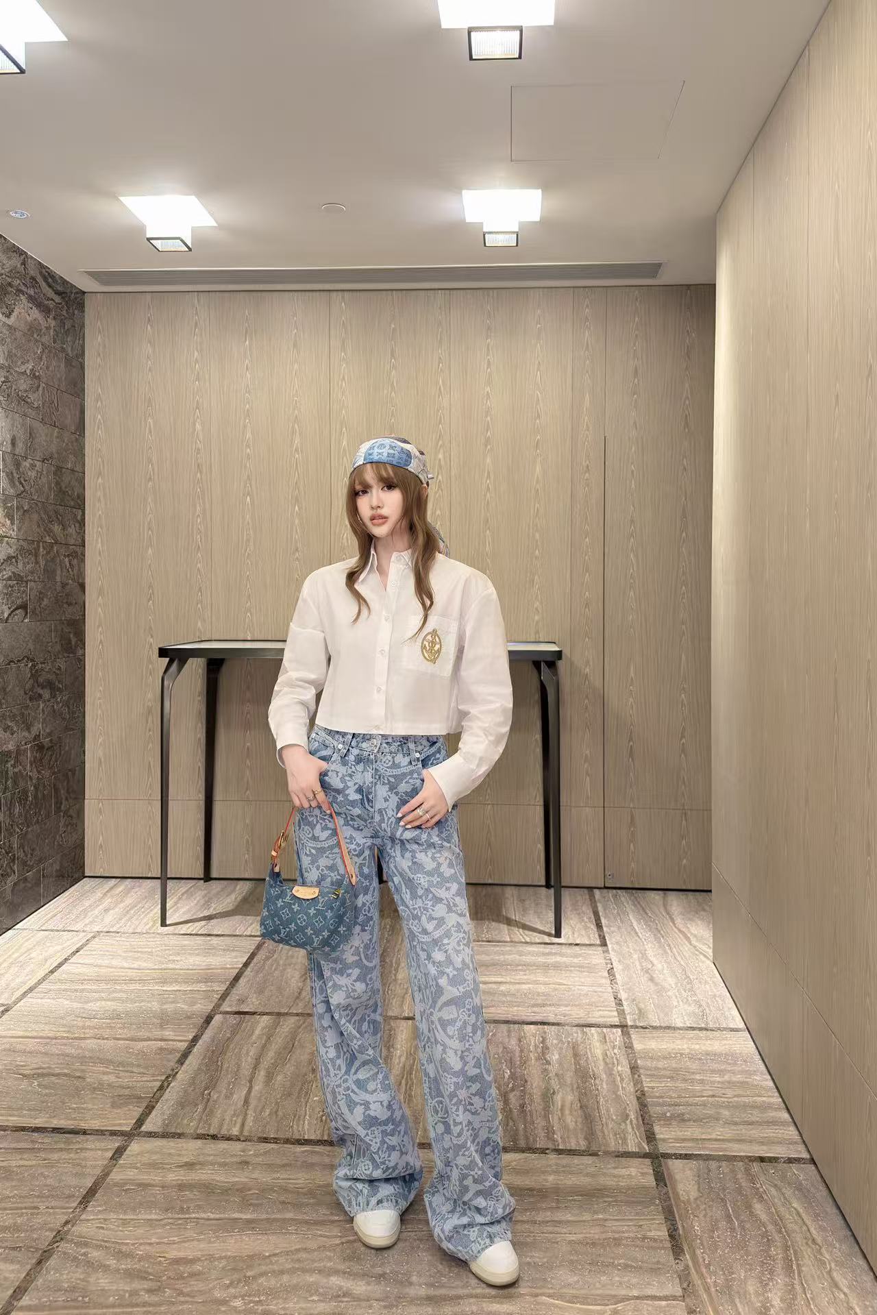 LVロゴ刺繍シャツ / トラウザーズ【50％割引+送料無料】