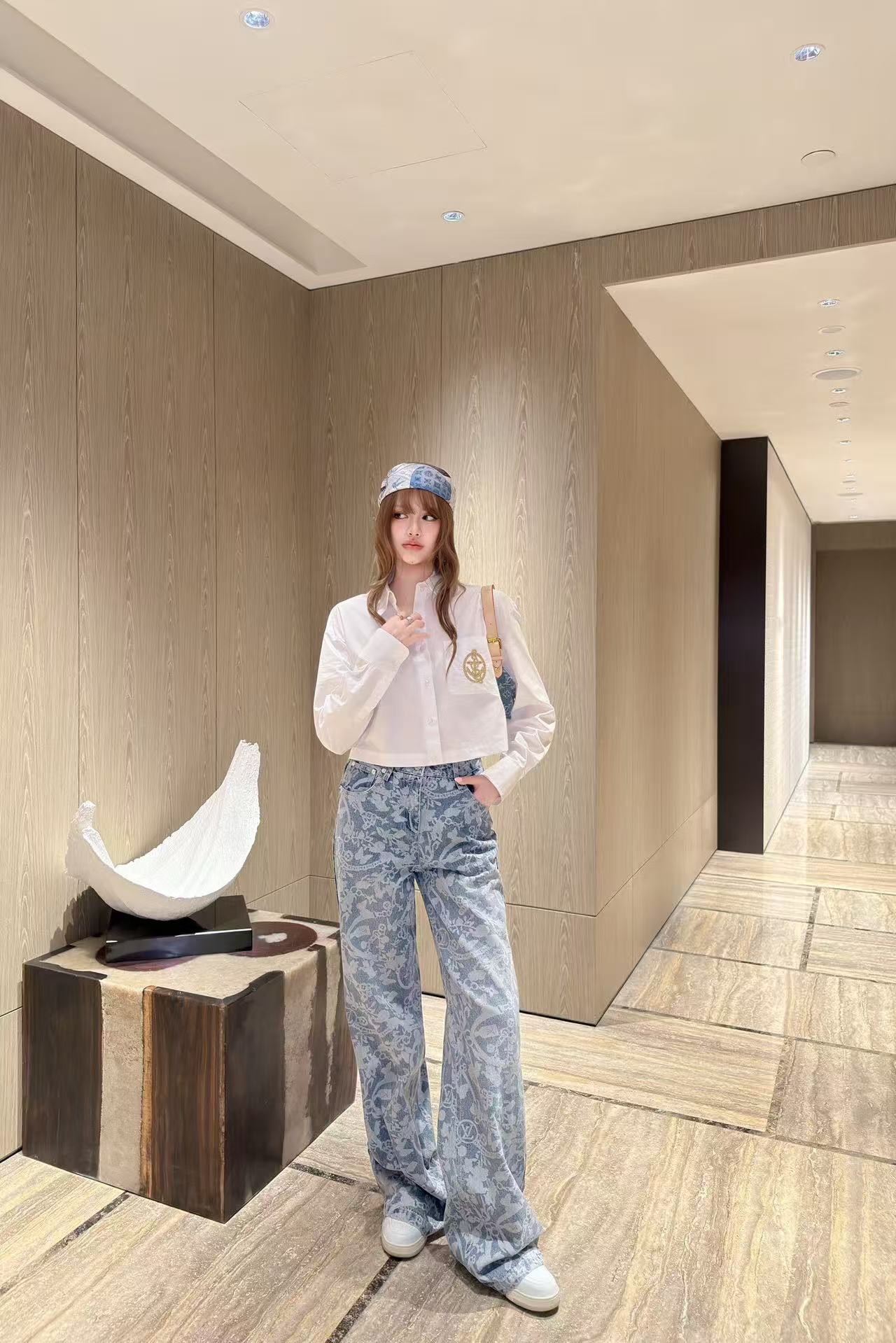 LVロゴ刺繍シャツ / トラウザーズ【50％割引+送料無料】