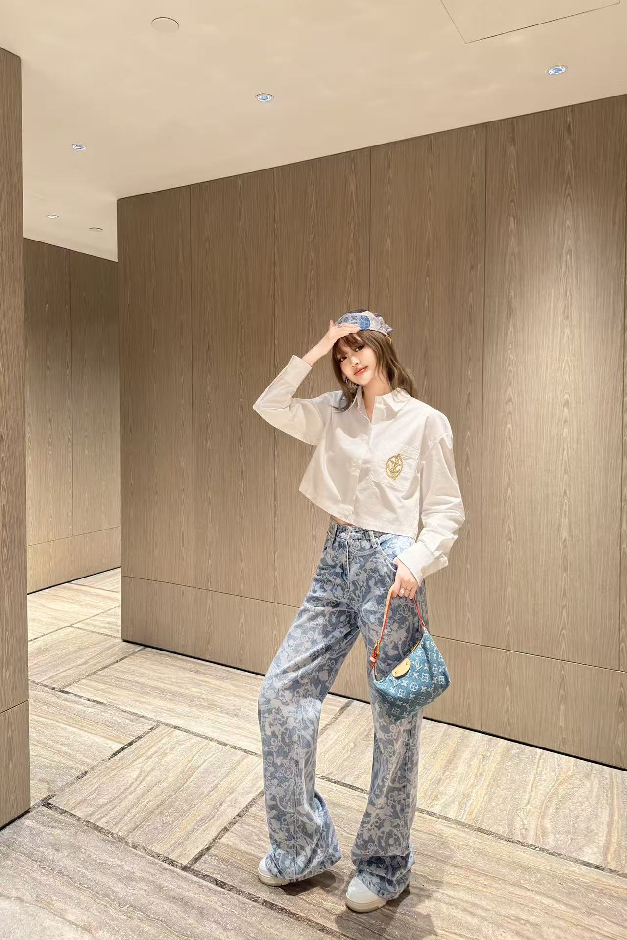 LVロゴ刺繍シャツ / トラウザーズ【50％割引+送料無料】