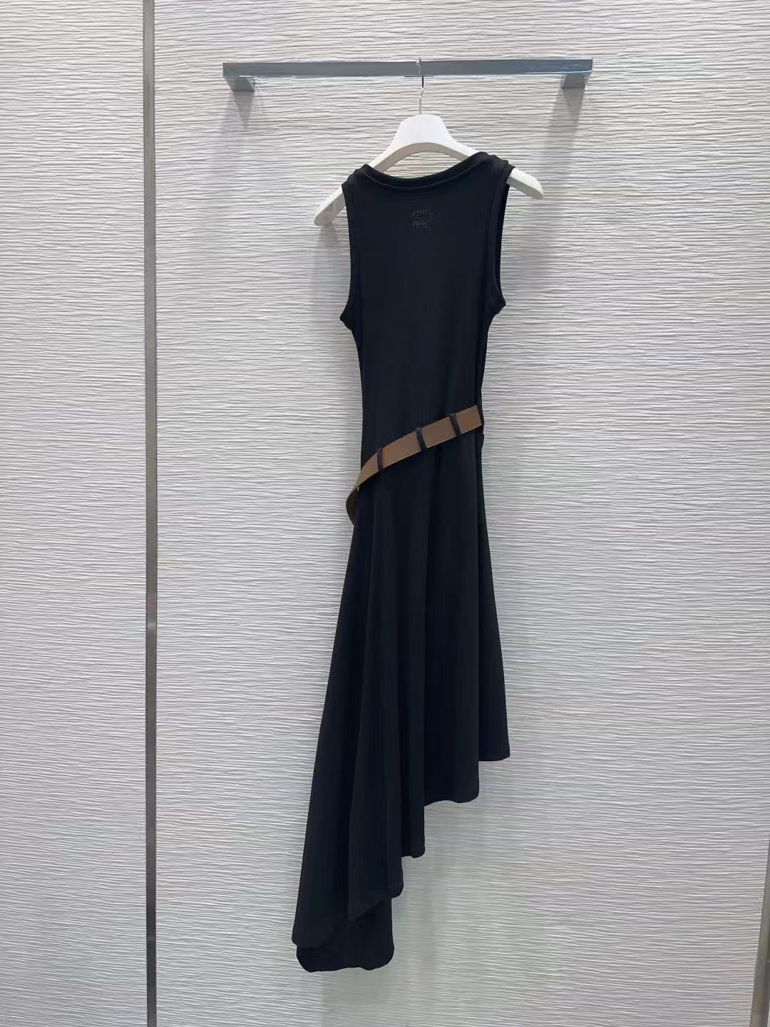 L0WEW 不規則なノースリーブドレス【50％割引+送料無料】