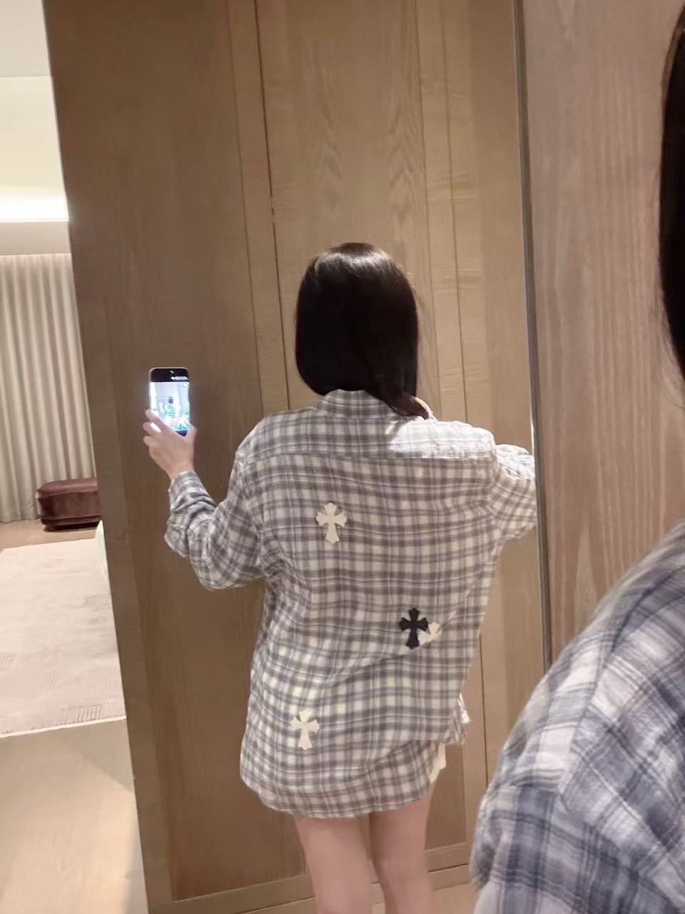 Chr0me Heartsゆったりとしたチェックシャツ【50％割引+送料無料】