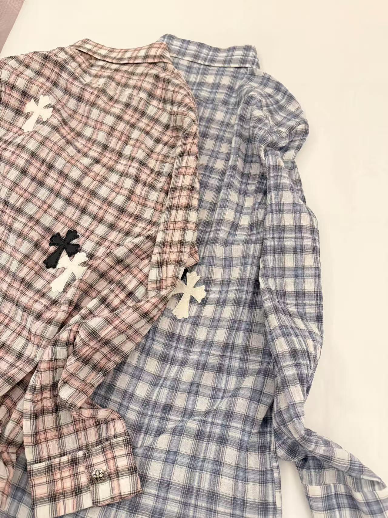 Chr0me Heartsゆったりとしたチェックシャツ【50％割引+送料無料】