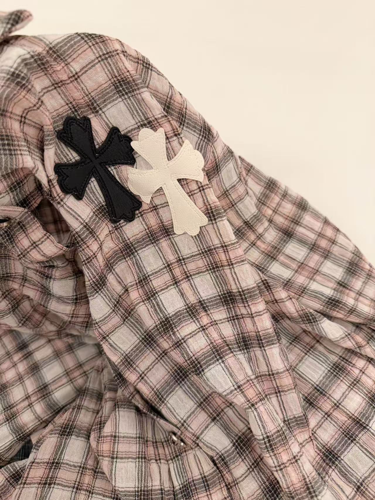 Chr0me Heartsゆったりとしたチェックシャツ【50％割引+送料無料】