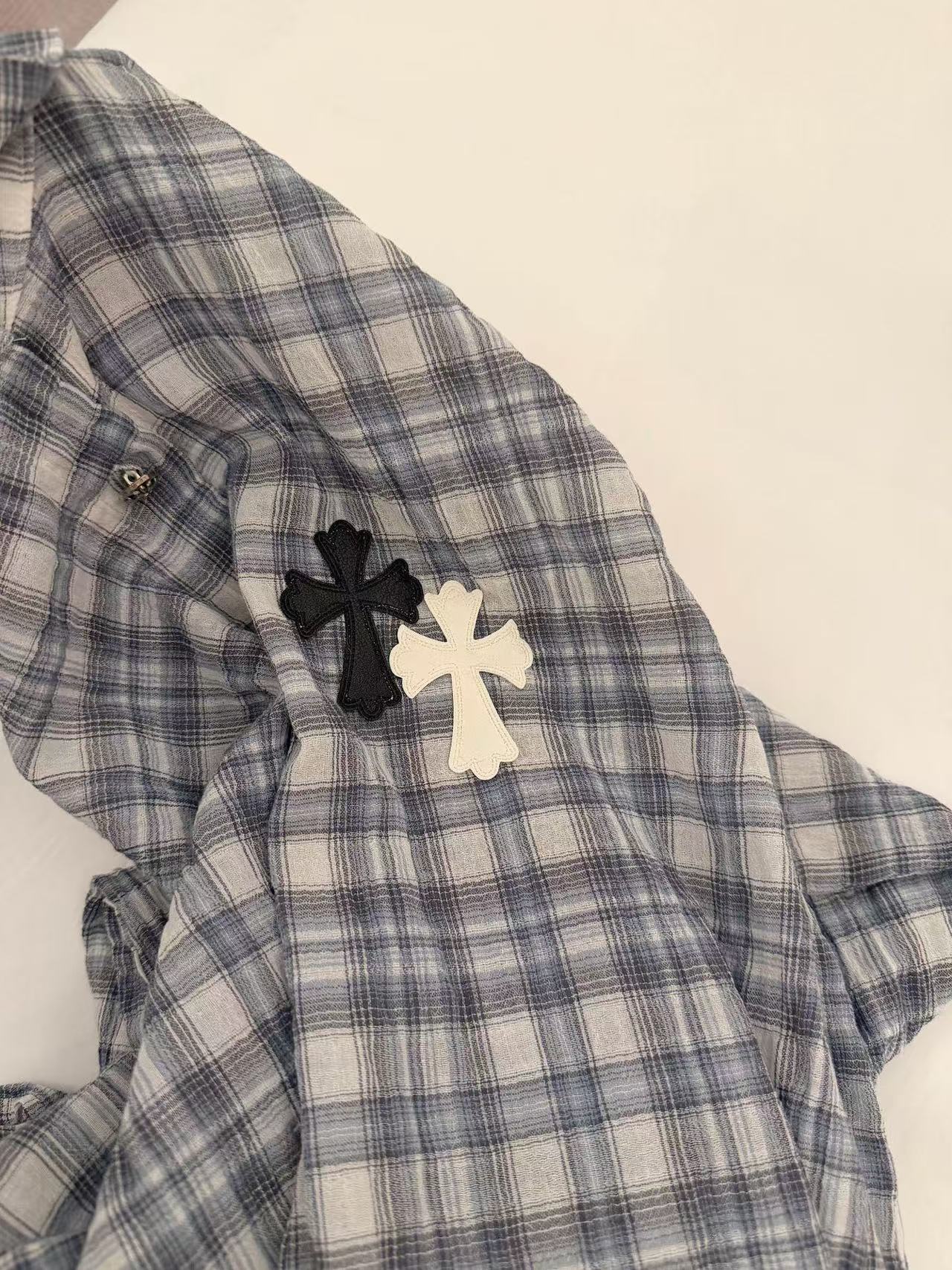 Chr0me Heartsゆったりとしたチェックシャツ【50％割引+送料無料】
