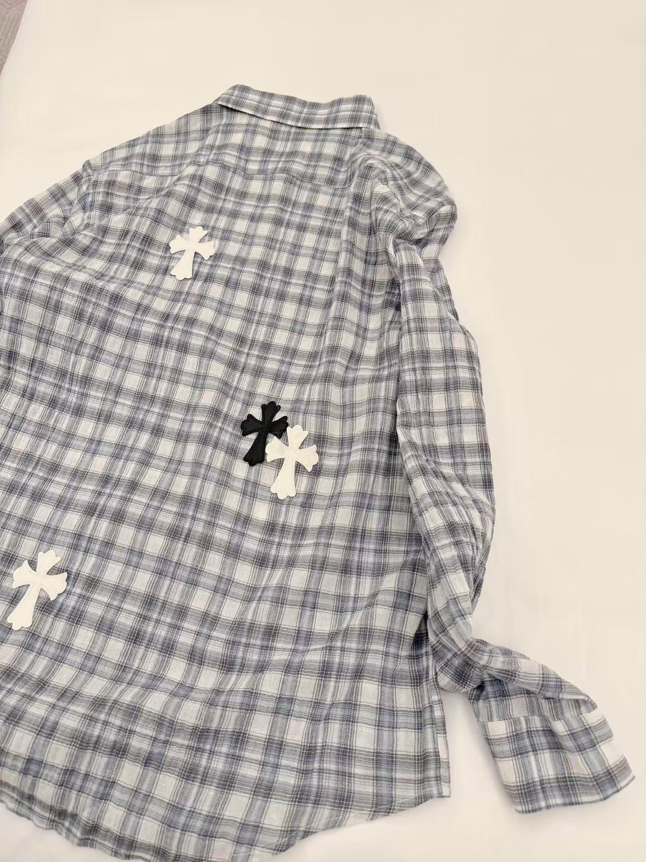 Chr0me Heartsゆったりとしたチェックシャツ【50％割引+送料無料】