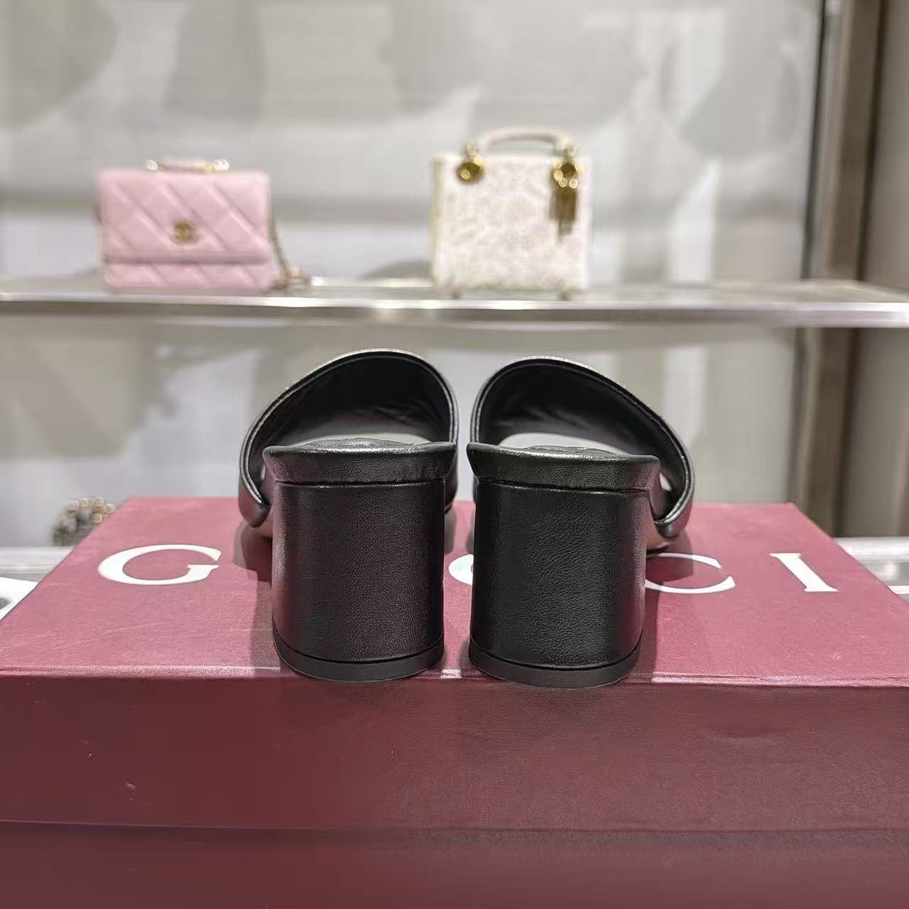 GUCC1 高品質レザー ローヒールシューズ【50％割引+送料無料】