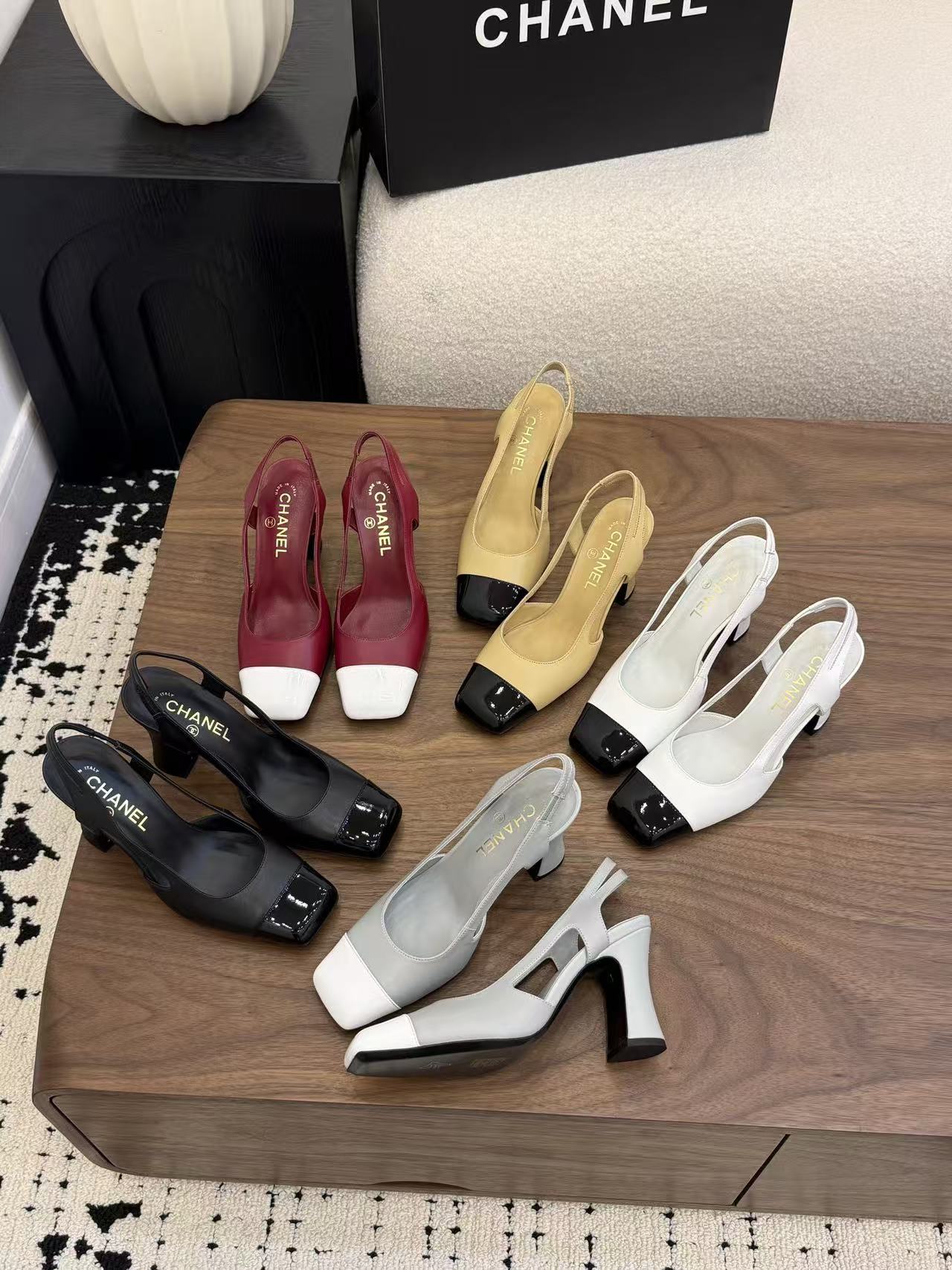 CHANE1 高品質カラーブロックハイヒール【50％割引+送料無料】