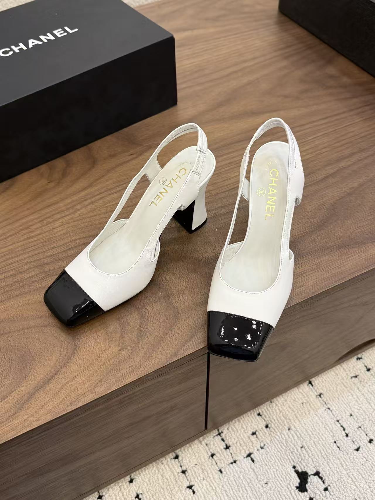 CHANE1 高品質カラーブロックハイヒール【50％割引+送料無料】