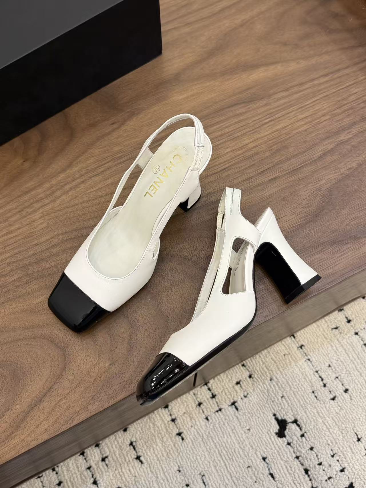 CHANE1 高品質カラーブロックハイヒール【50％割引+送料無料】