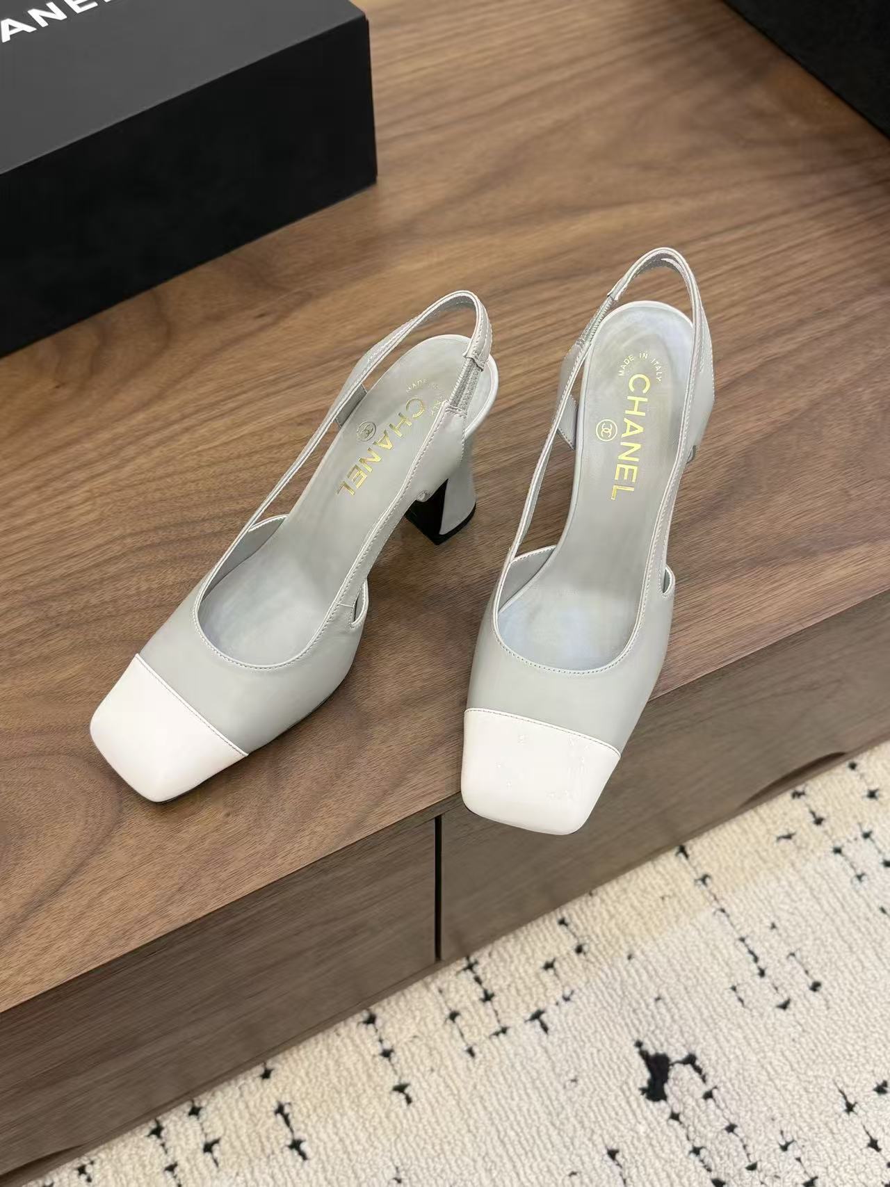 CHANE1 高品質カラーブロックハイヒール【50％割引+送料無料】