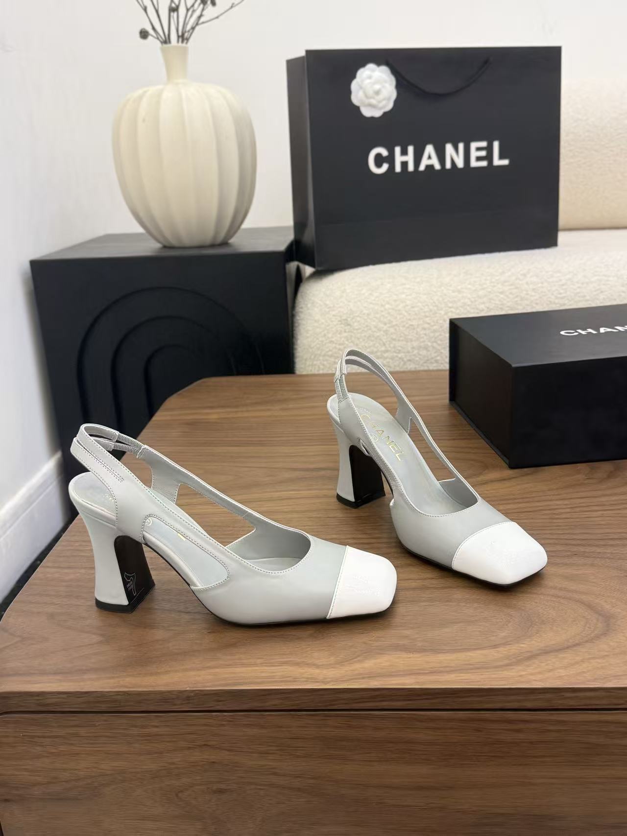 CHANE1 高品質カラーブロックハイヒール【50％割引+送料無料】