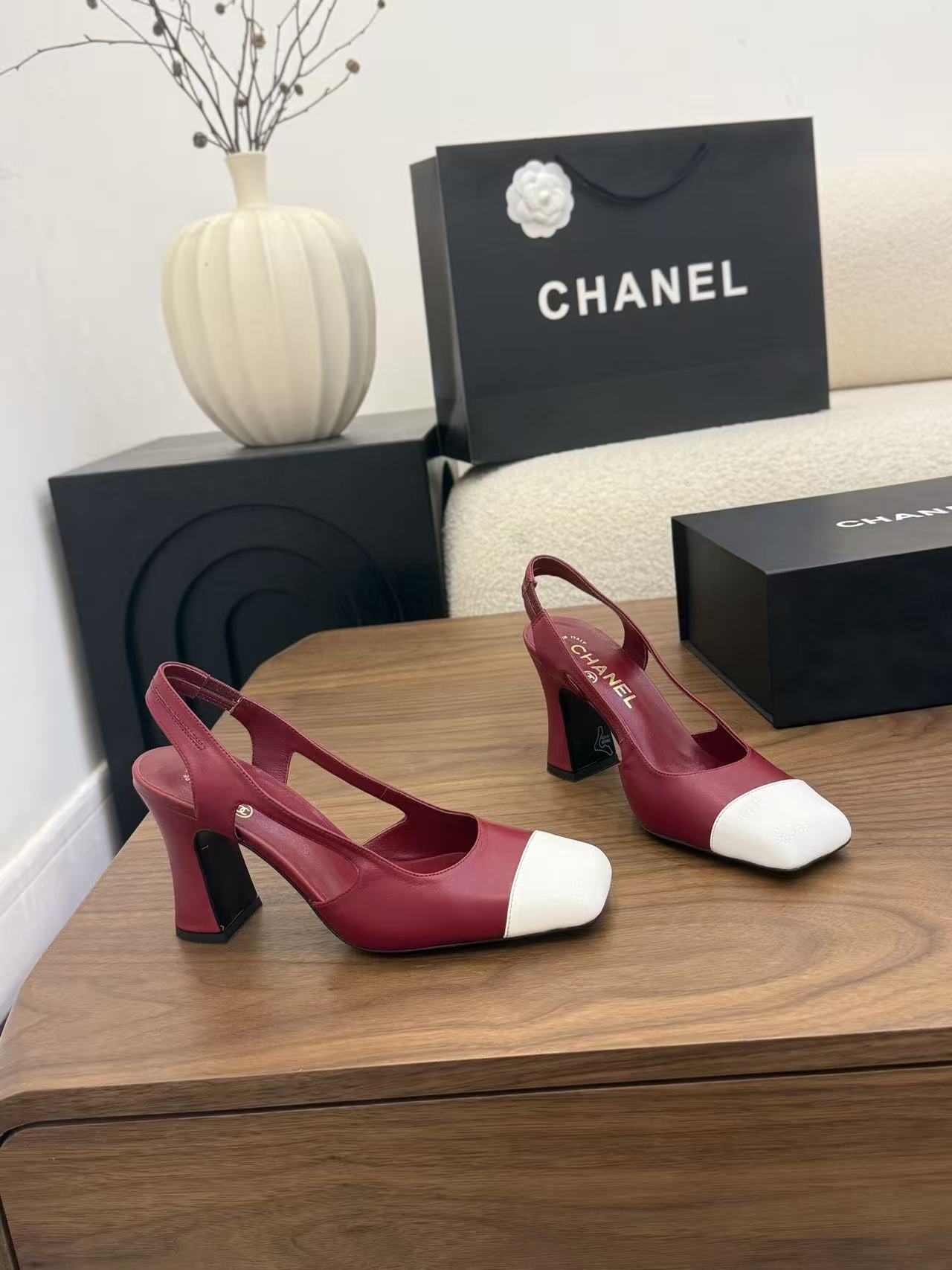 CHANE1 高品質カラーブロックハイヒール【50％割引+送料無料】