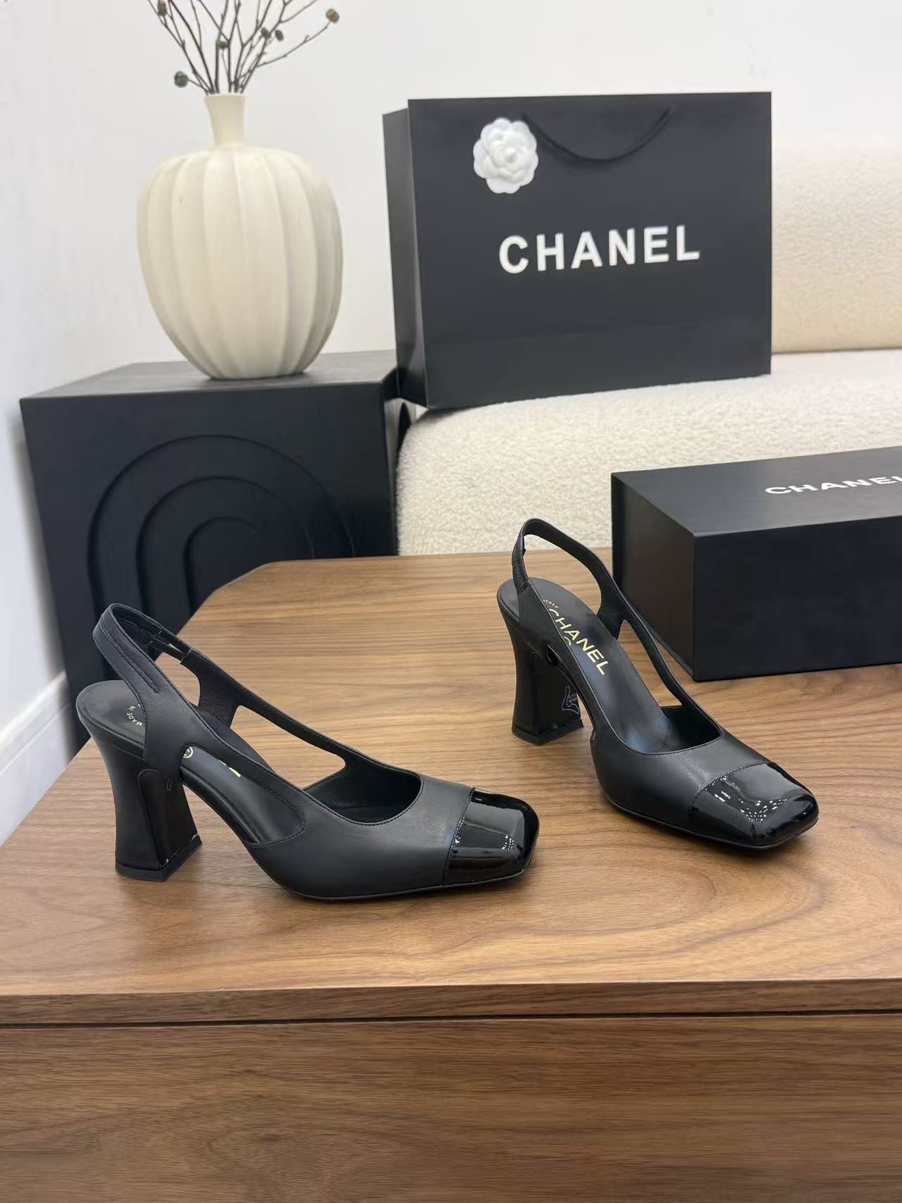 CHANE1 高品質カラーブロックハイヒール【50％割引+送料無料】