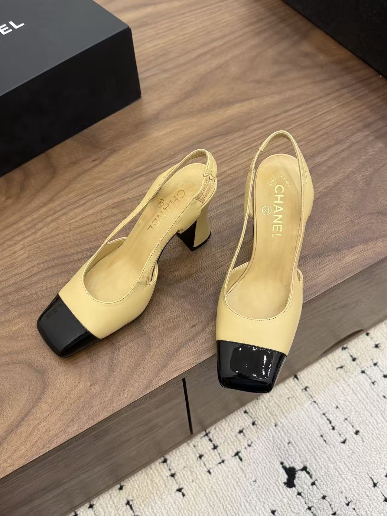 CHANE1 高品質カラーブロックハイヒール【50％割引+送料無料】