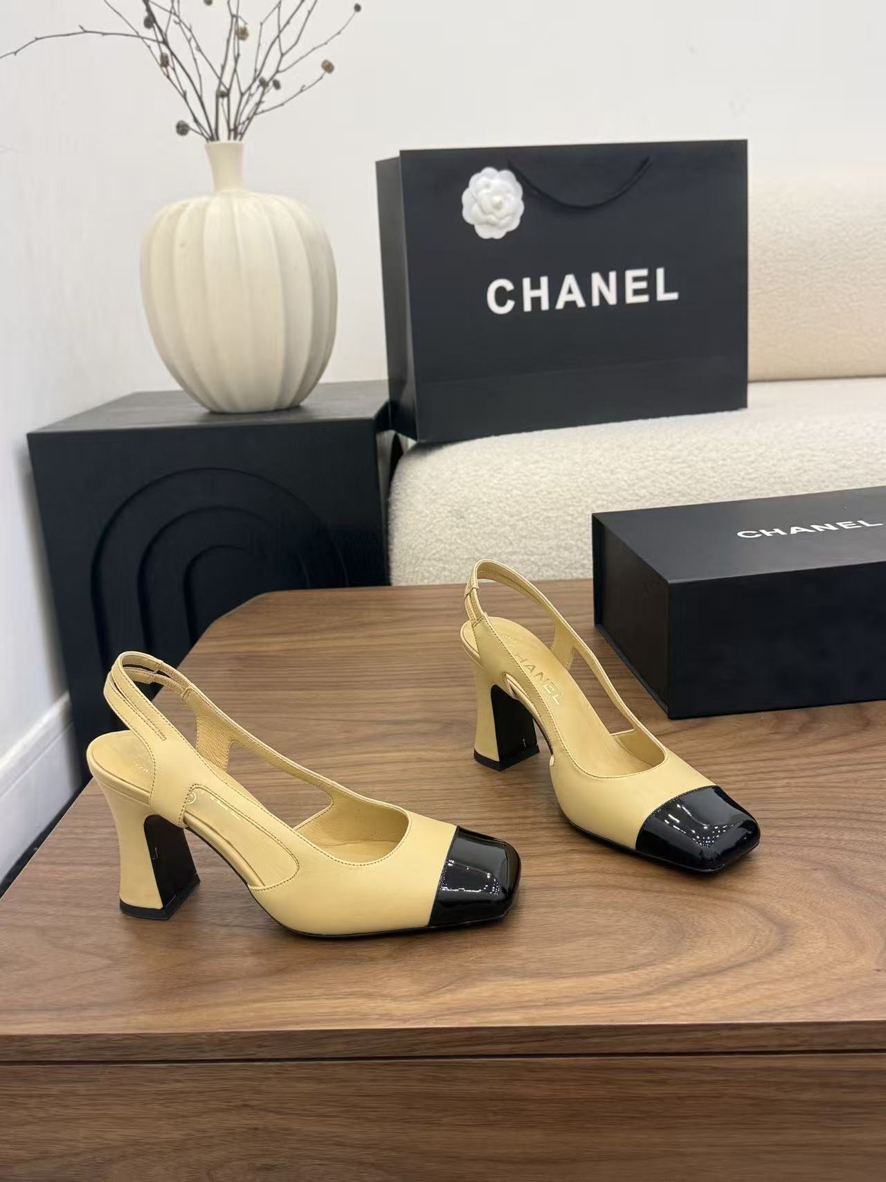 CHANE1 高品質カラーブロックハイヒール【50％割引+送料無料】